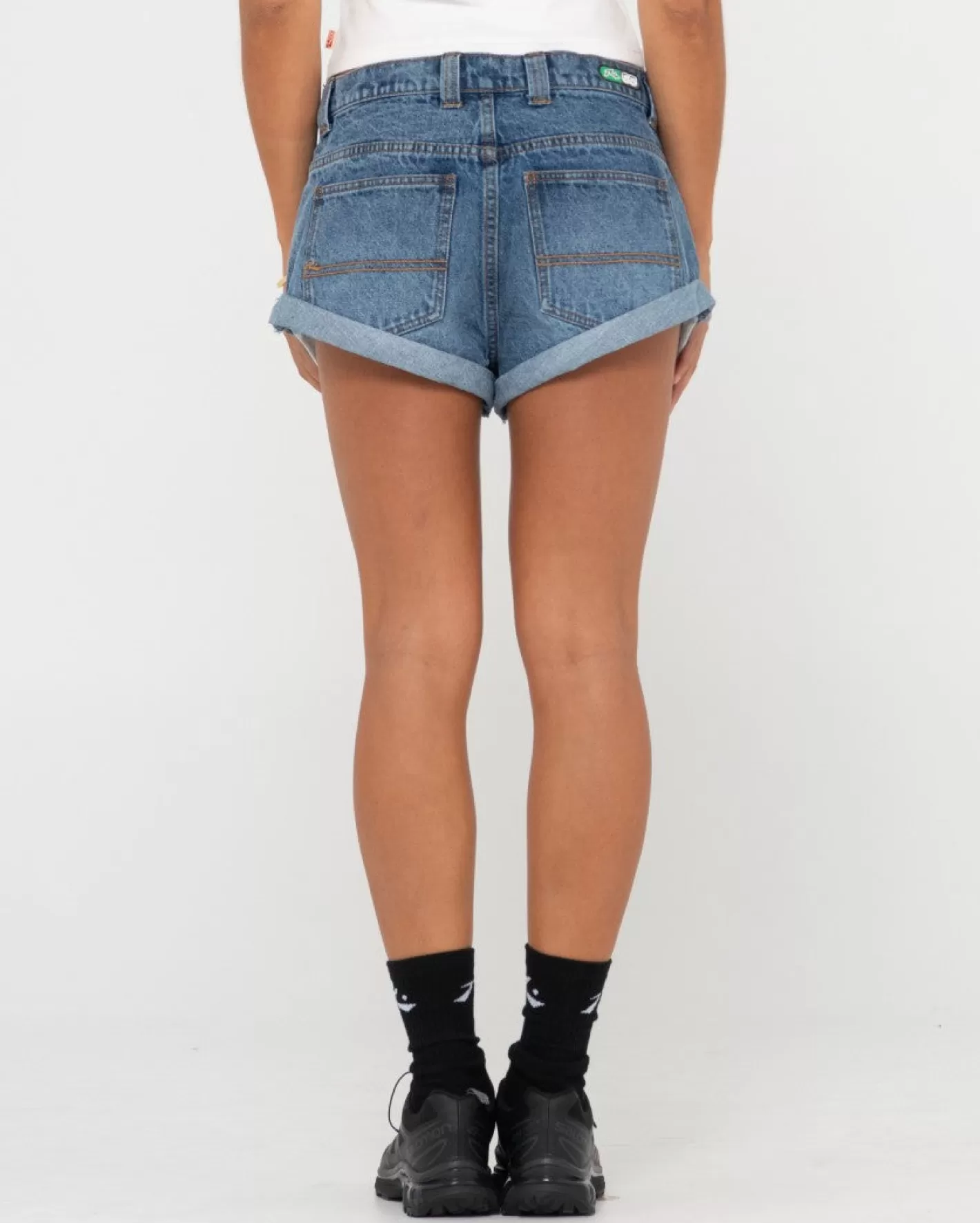 Mujer Rusty Minishort Vaquero De Talle Bajo Pheonix