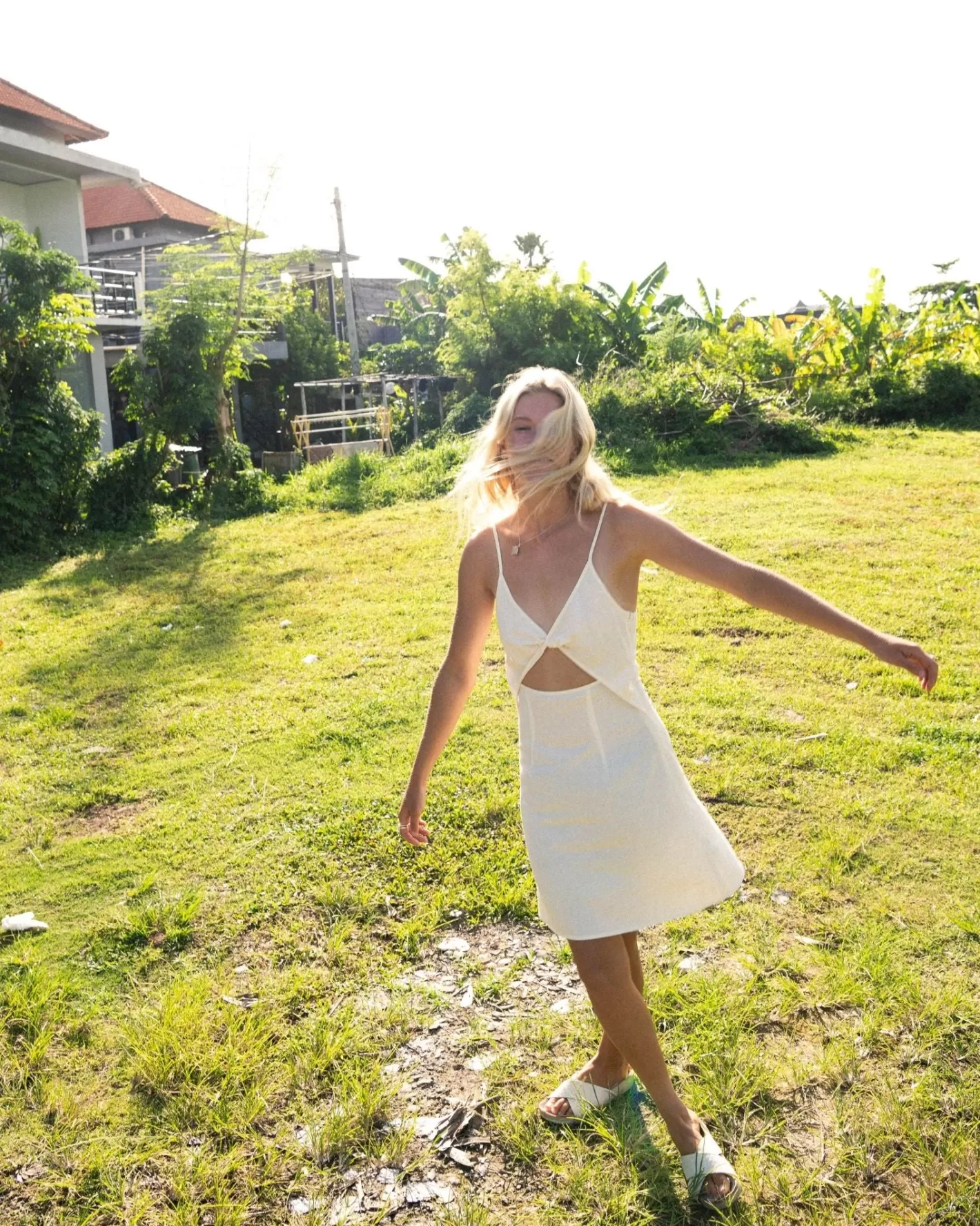 Mujer Rusty Minivestido Con Aberturas Alannah