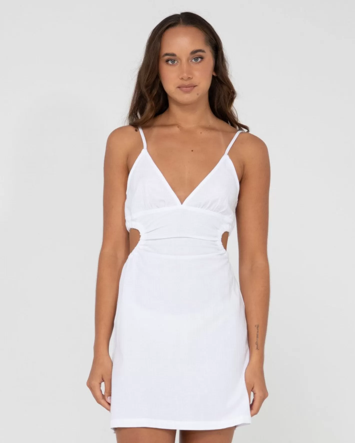Mujer Rusty Minivestido Con Aberturas Sicilia