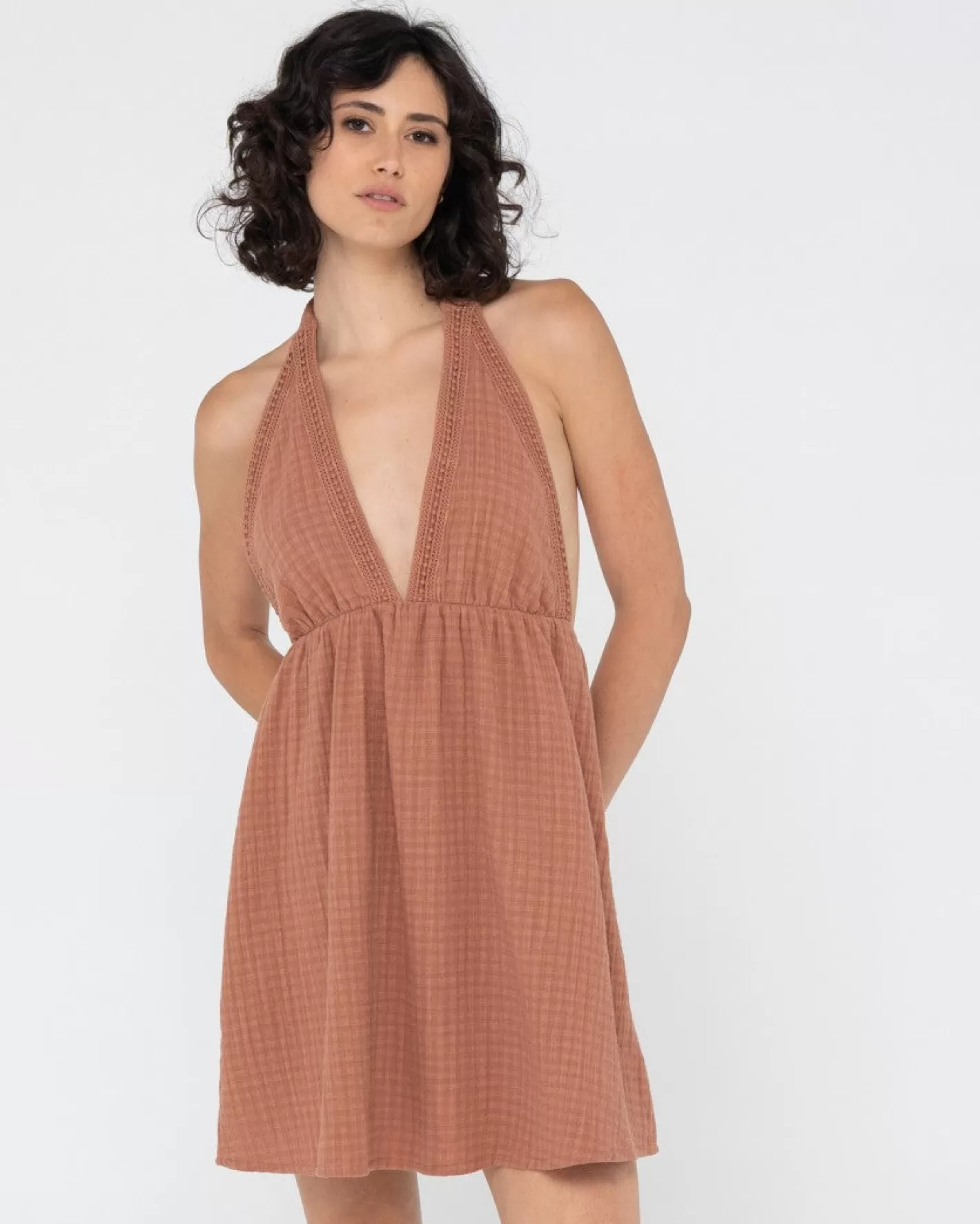 Mujer Rusty Minivestido De Playa Sundowner
