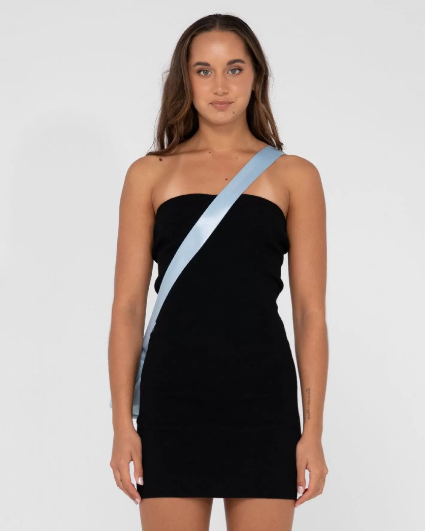 Mujer Rusty Minivestido De Punto Sin Tirantes Amelia