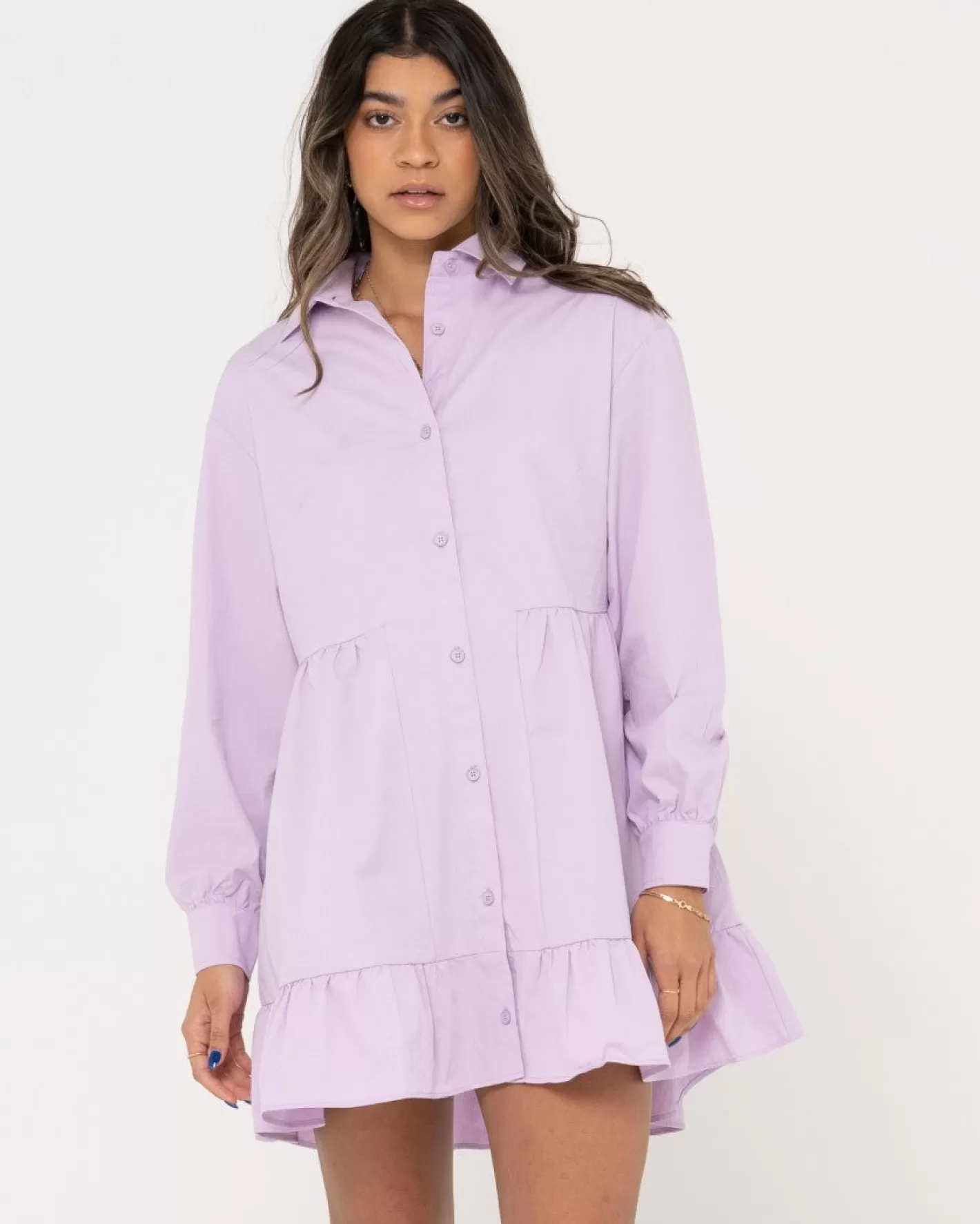 Mujer Rusty Minivestido Popsicle De Manga Larga