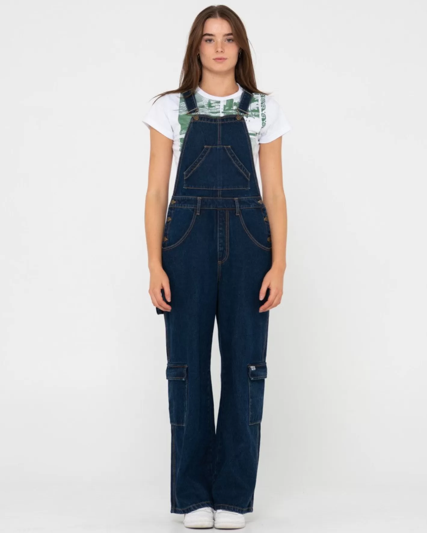 Mujer Rusty Mono Tipo Cargo De Mezclilla Dax