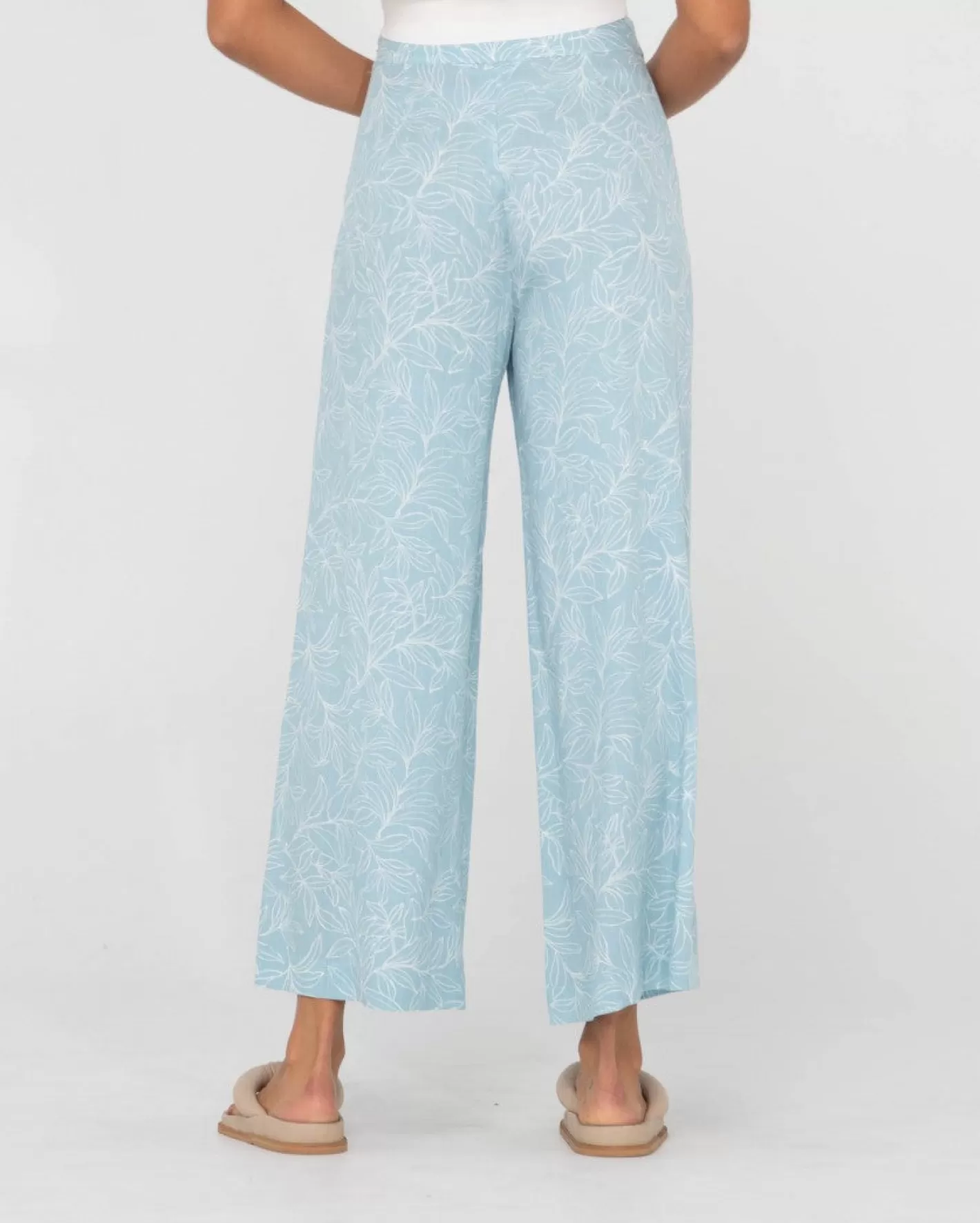 Mujer Rusty Pantalon Ancho De Cintura Alta Con Estampado Maia