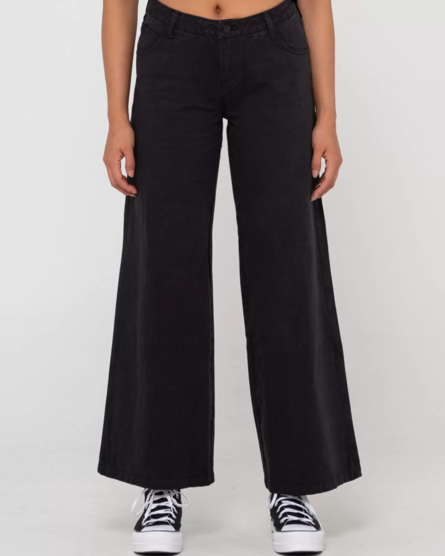 Mujer Rusty Pantalon Ancho De Talle Bajo Hansen
