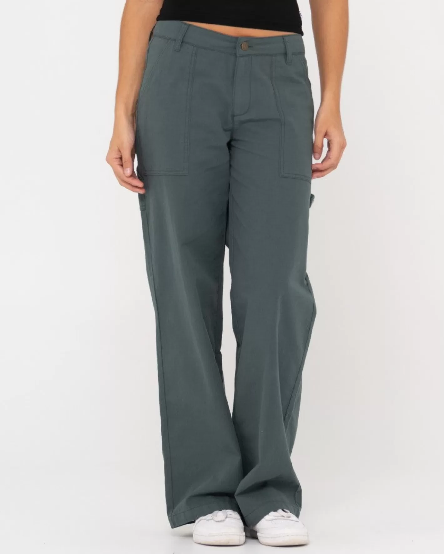 Mujer Rusty Pantalon Billie Carpenter Ripstop De Talle Bajo