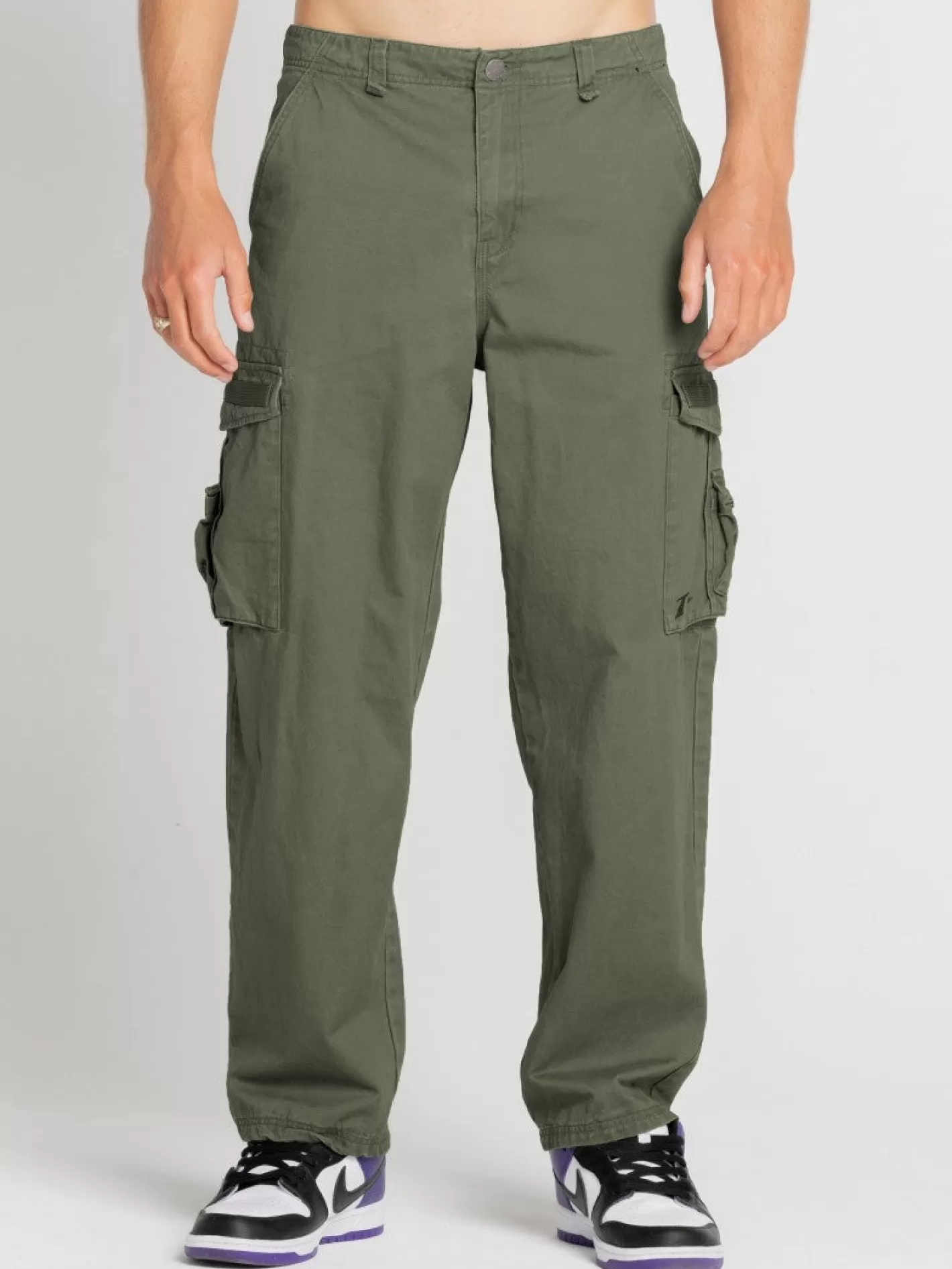 Hombre Rusty Pantalon Cargo De Corte Holgado Sheetya