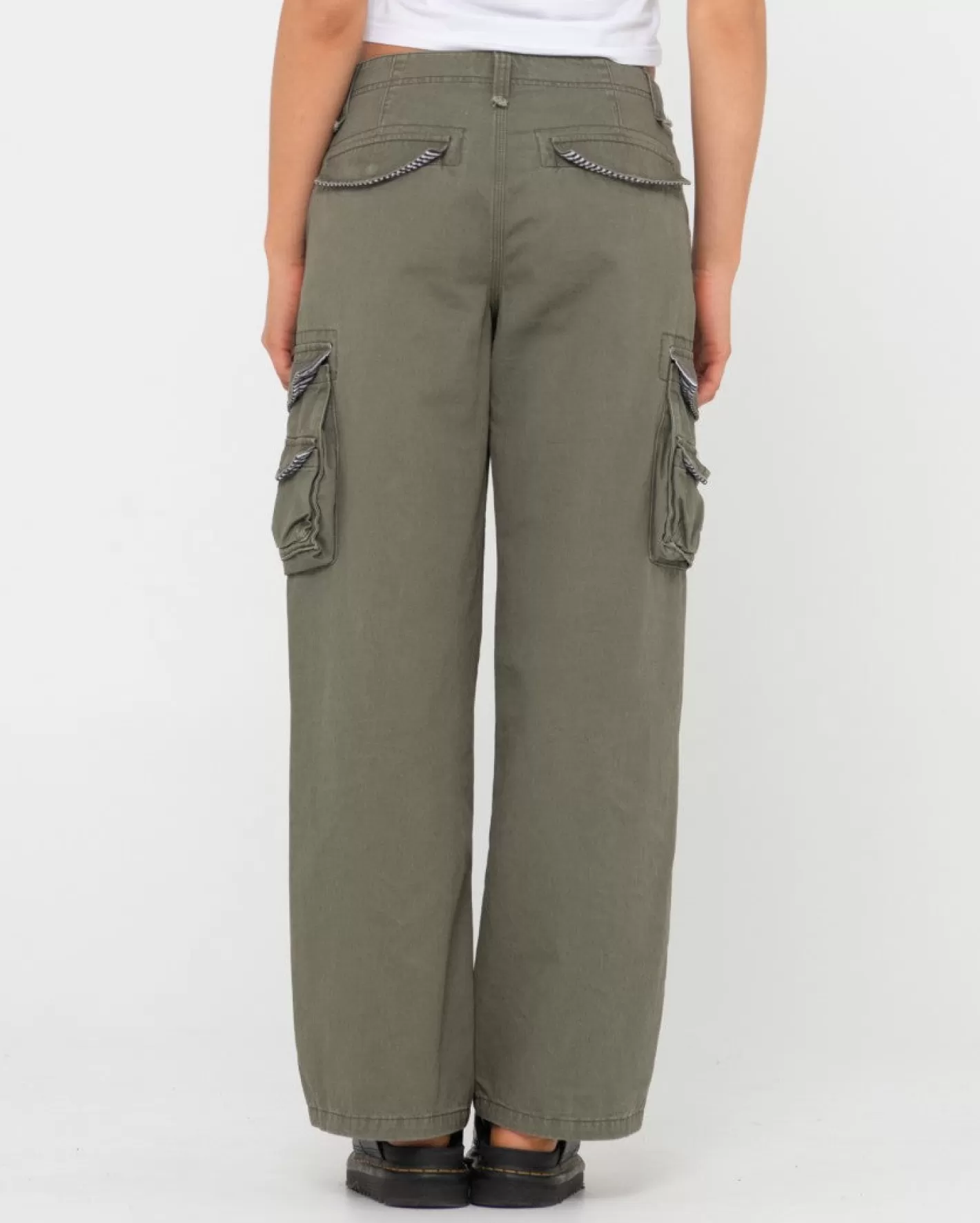 Mujer Rusty Pantalon Cargo De Tiro Bajo Tank Girl