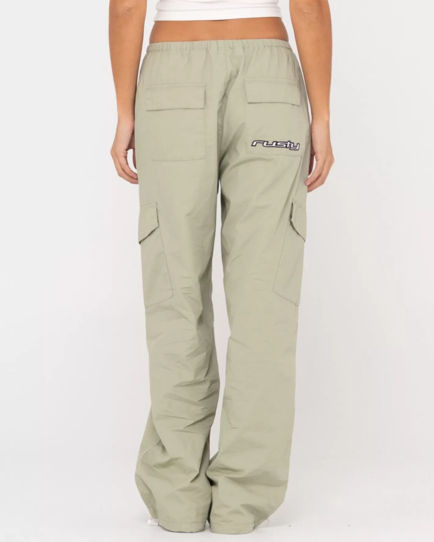Mujer Rusty Pantalon Cargo Milly De Talle Bajo Y Corte Holgado