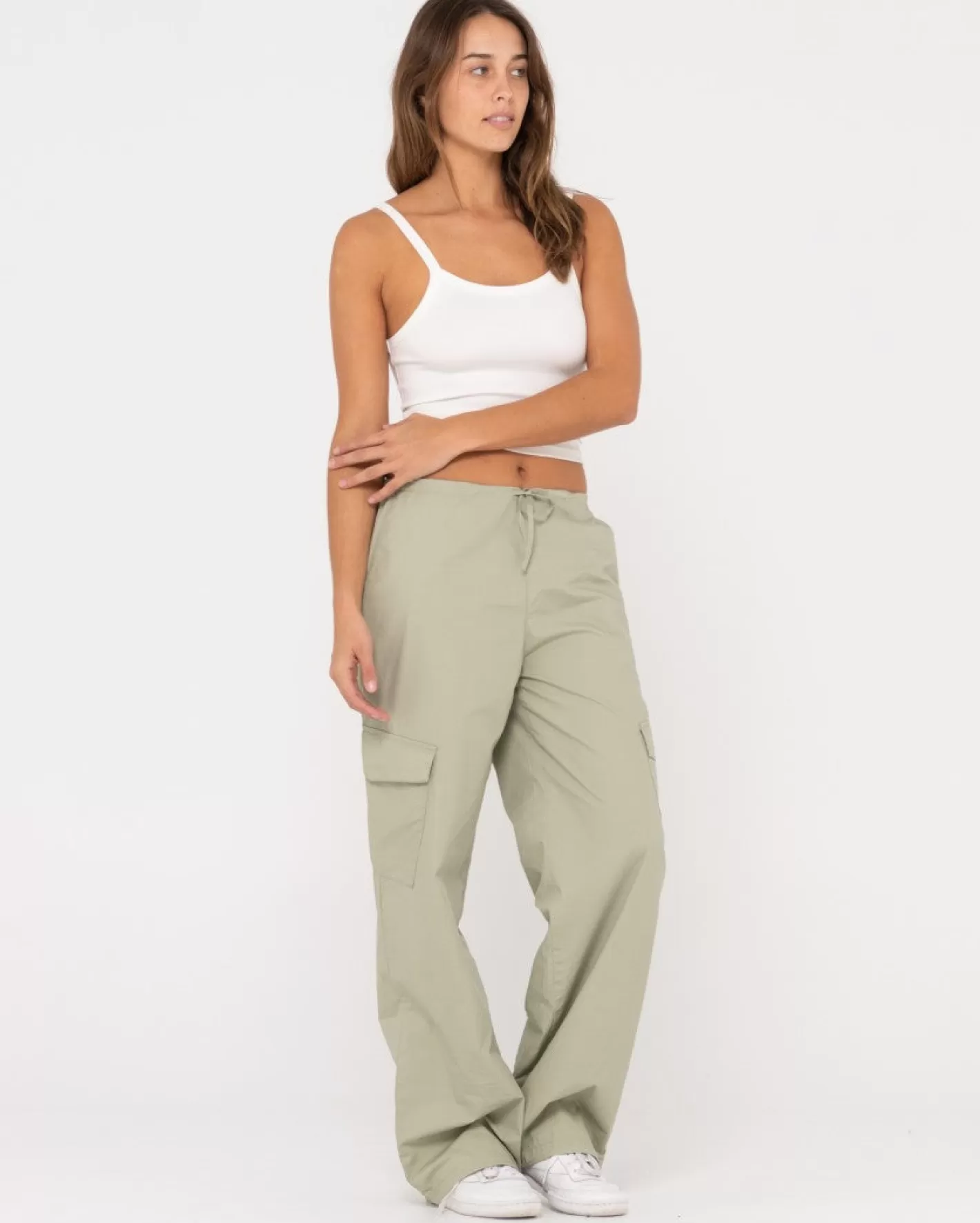 Mujer Rusty Pantalon Cargo Milly De Talle Bajo Y Corte Holgado