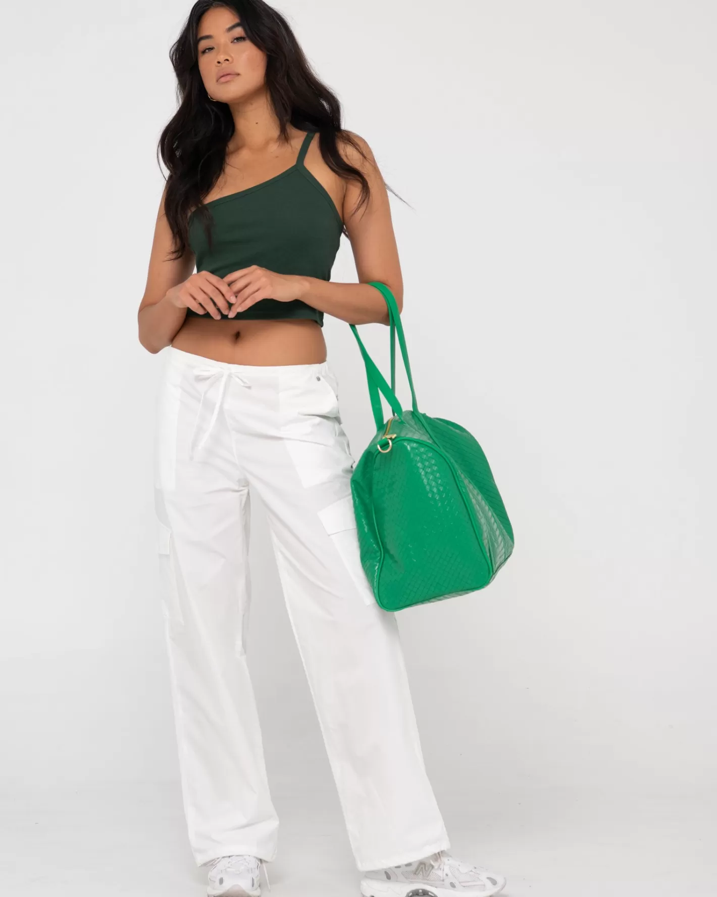 Mujer Rusty Pantalon Cargo Milly De Talle Bajo Y Corte Holgado