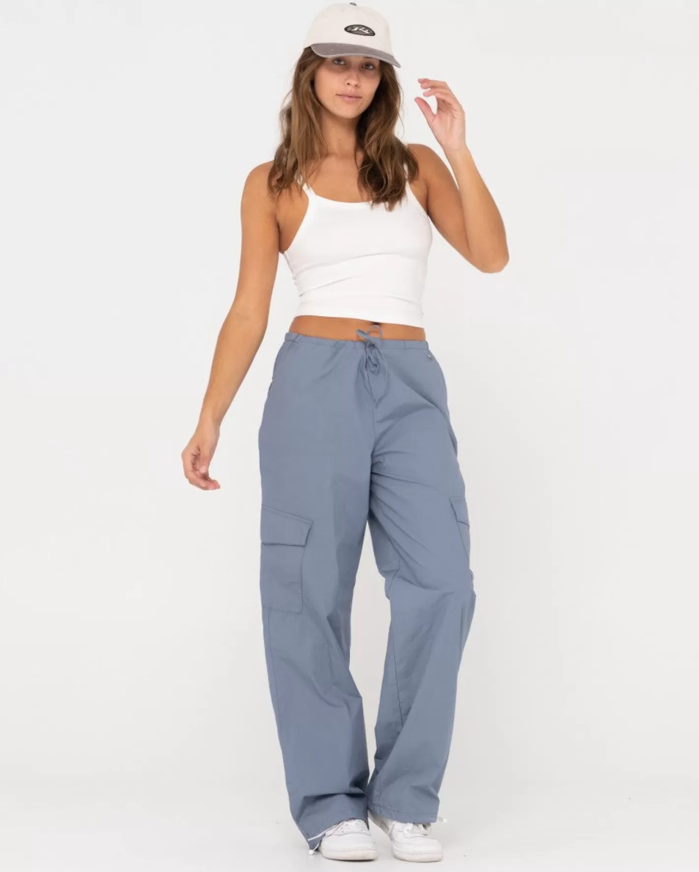 Mujer Rusty Pantalon Cargo Milly De Talle Bajo Y Corte Holgado