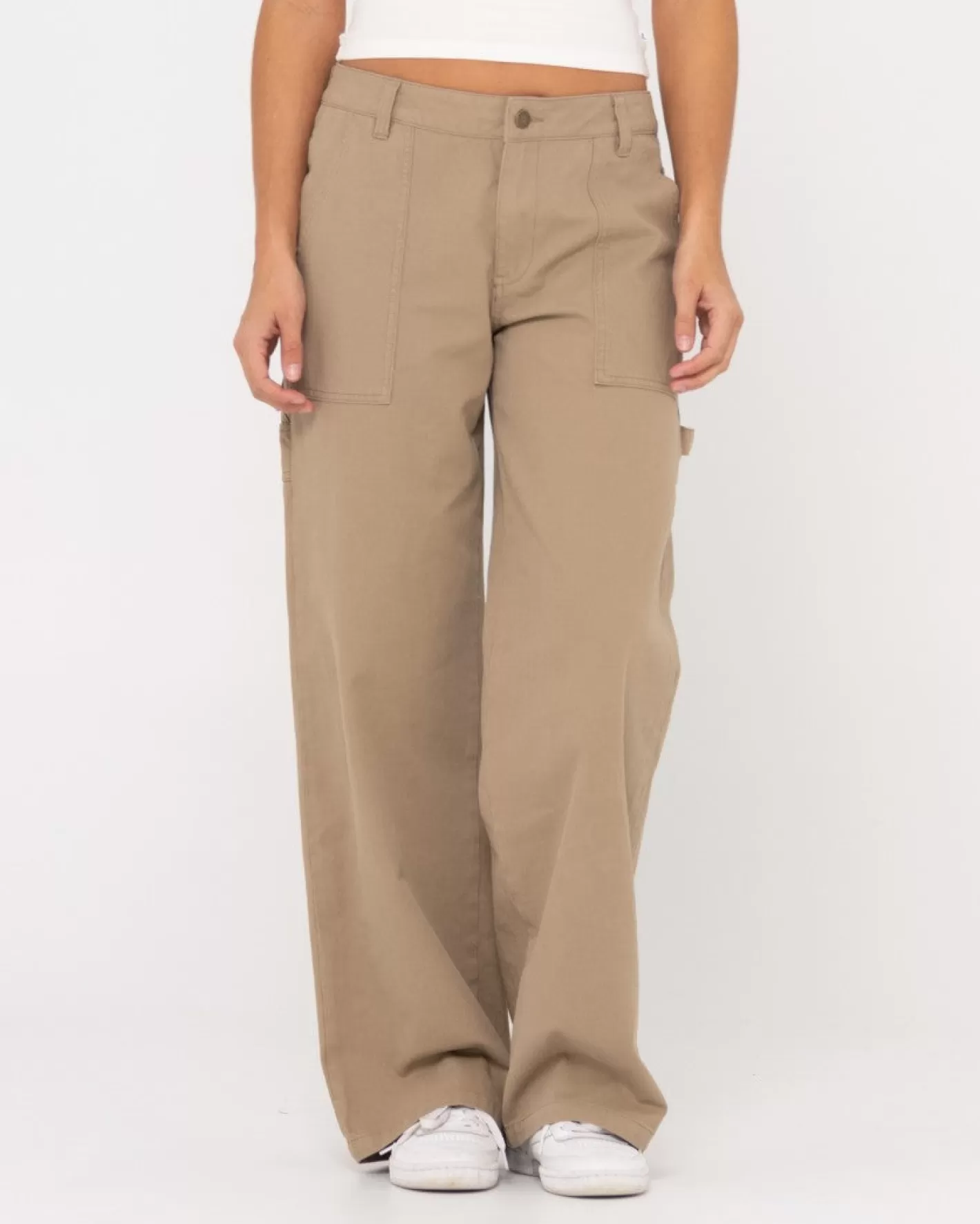 Mujer Rusty Pantalon Carpintero Billie De Talle Bajo