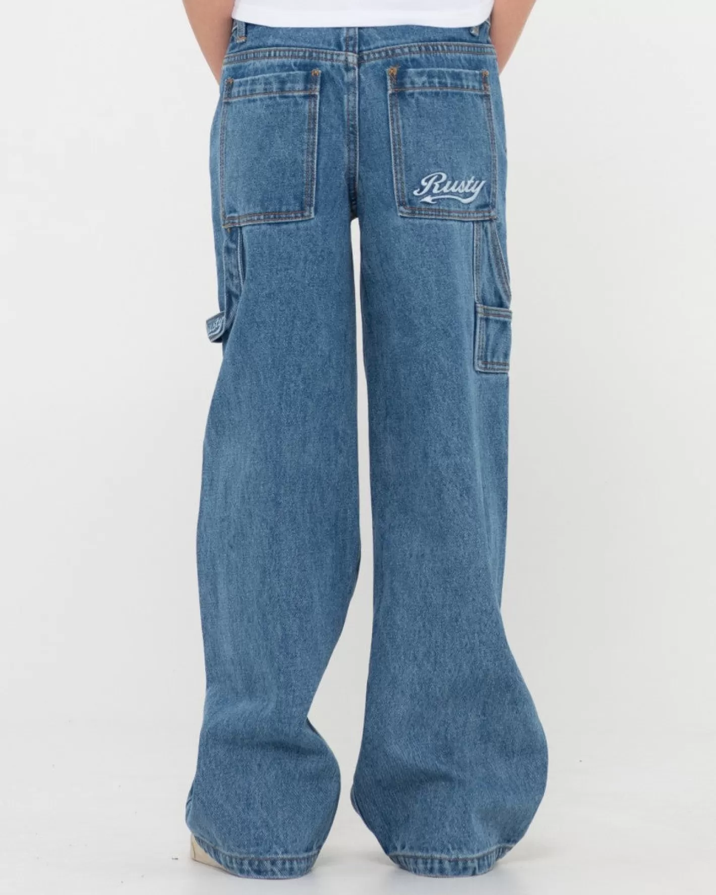 Niños Rusty Pantalon Carpintero Billie Low Denim Ninas