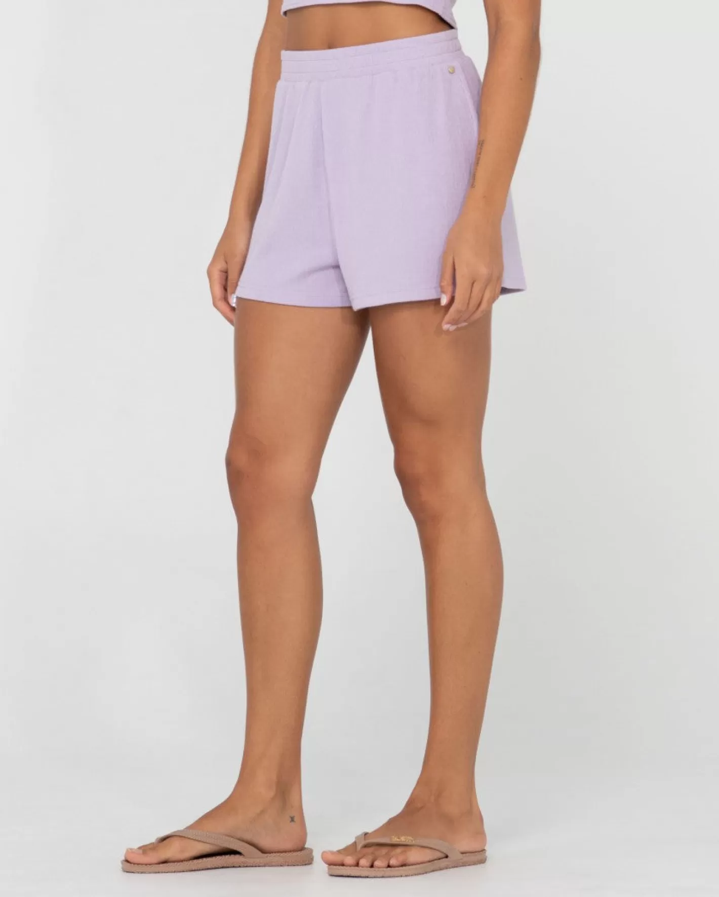 Mujer Rusty Pantalon Corto De Estar Por Casa Elastico De Talle Alto Harlo