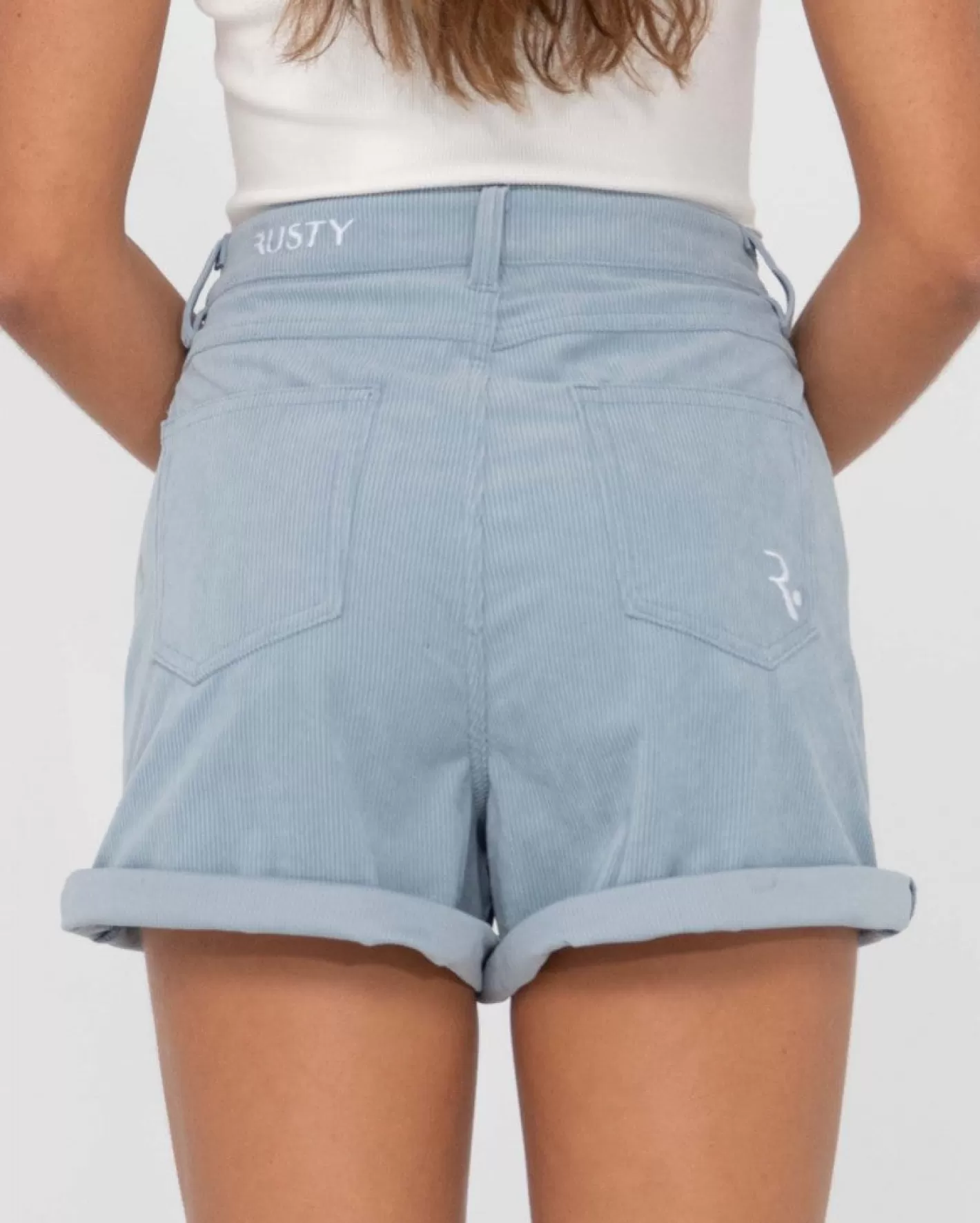 Mujer Rusty Pantalon Corto De Pana De Talle Alto The Secret