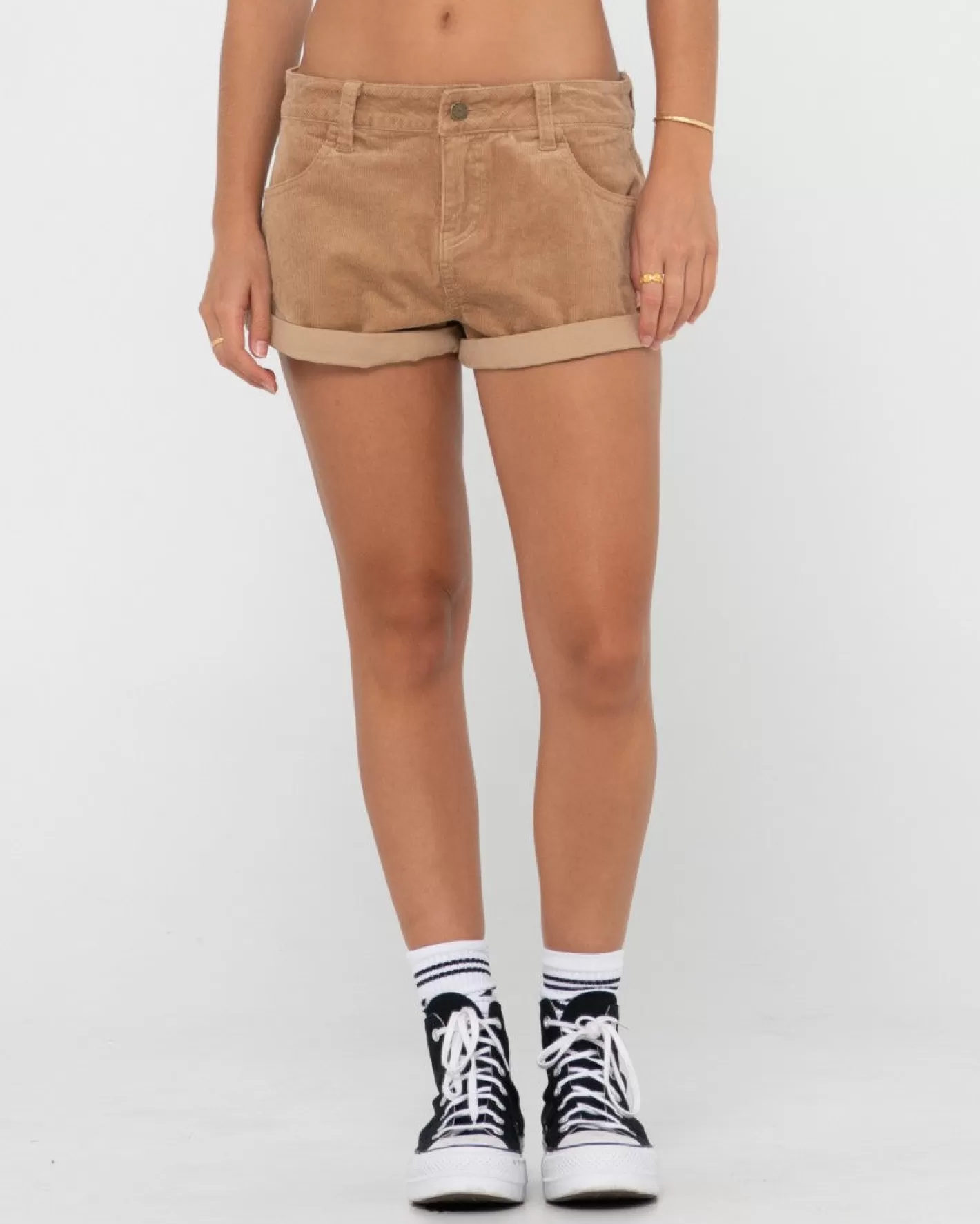 Mujer Rusty Pantalon Corto De Pana De Talle Bajo No Secret
