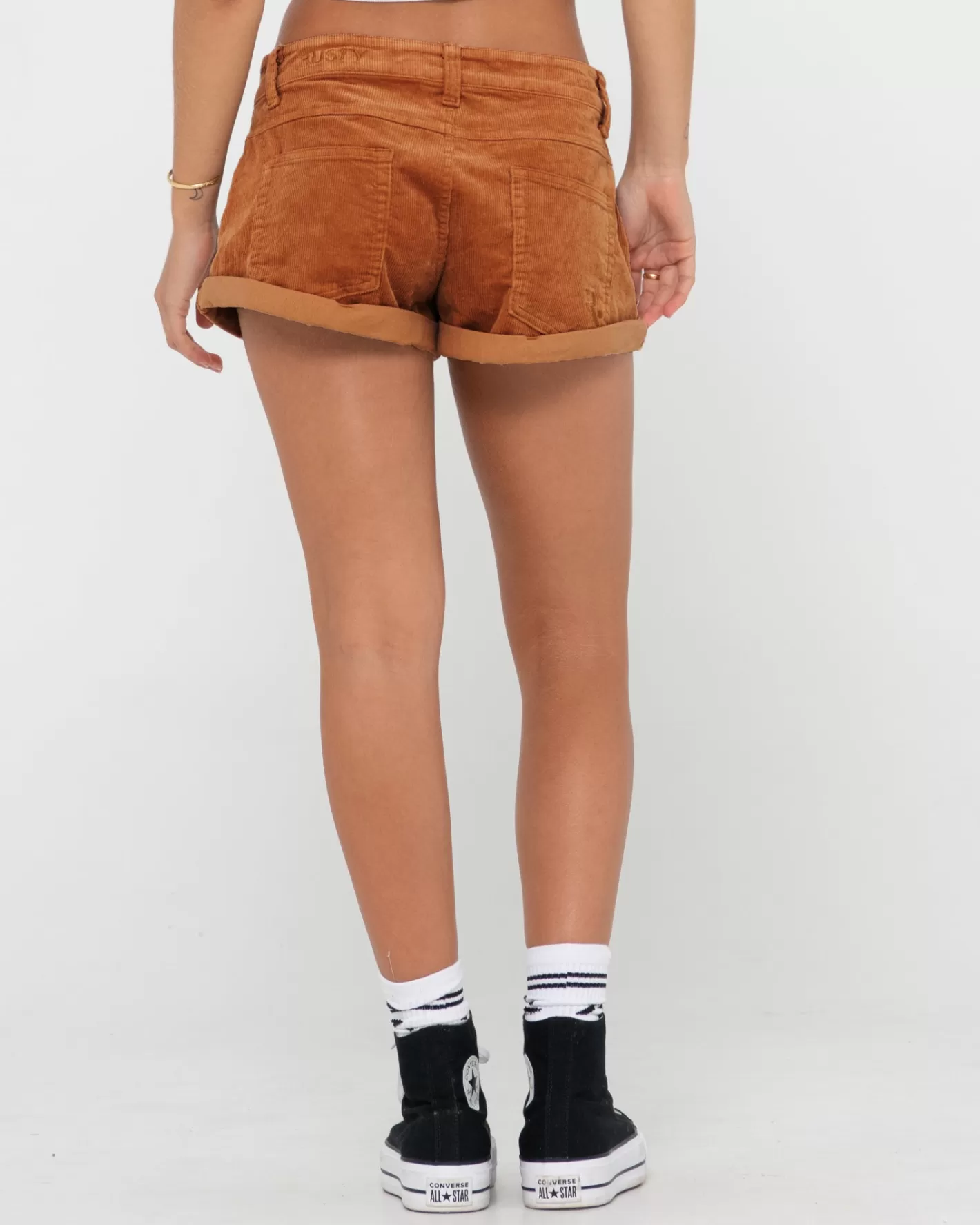 Mujer Rusty Pantalon Corto De Pana De Talle Bajo No Secret