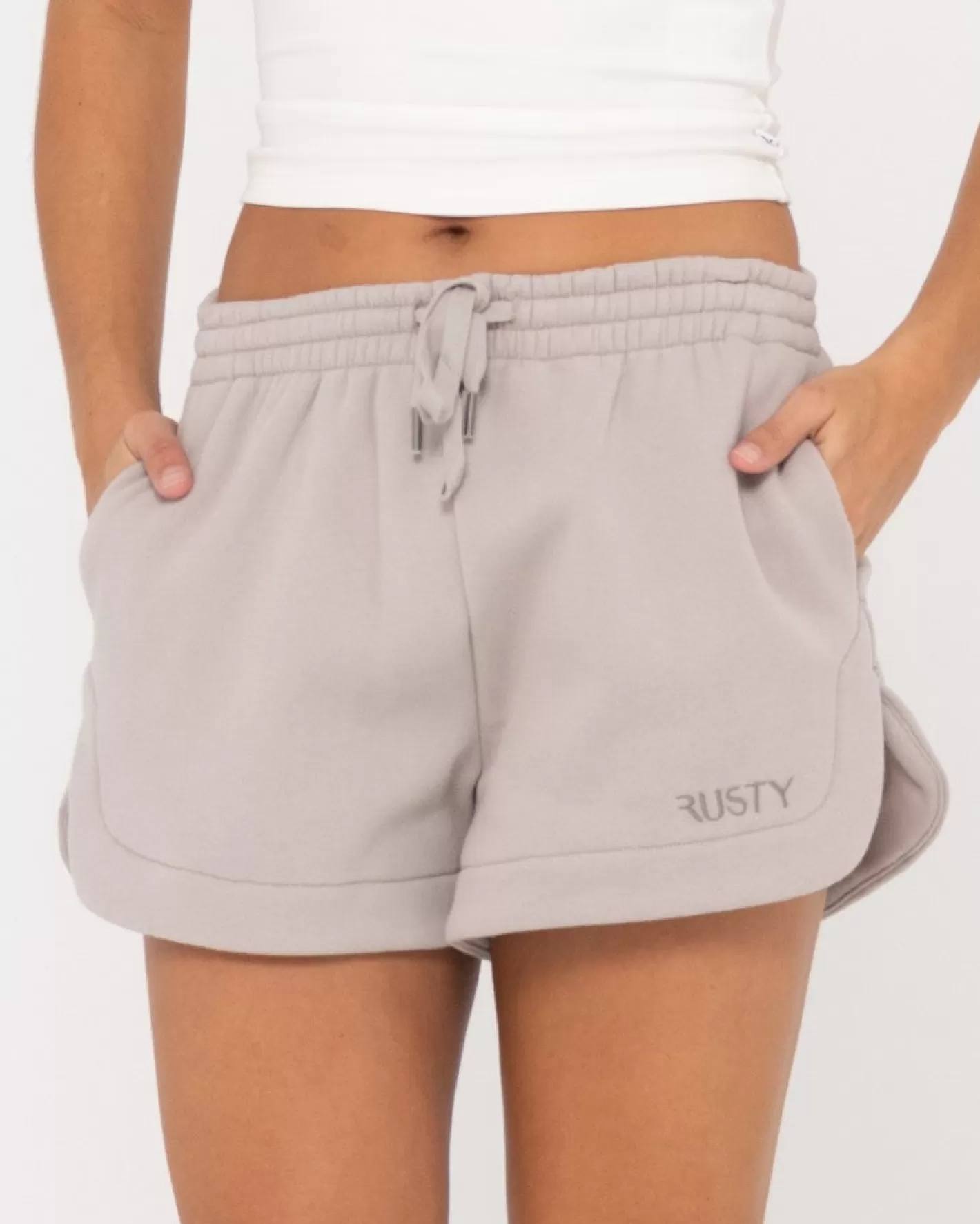 Mujer Rusty Pantalon Corto De Polar Con Firma
