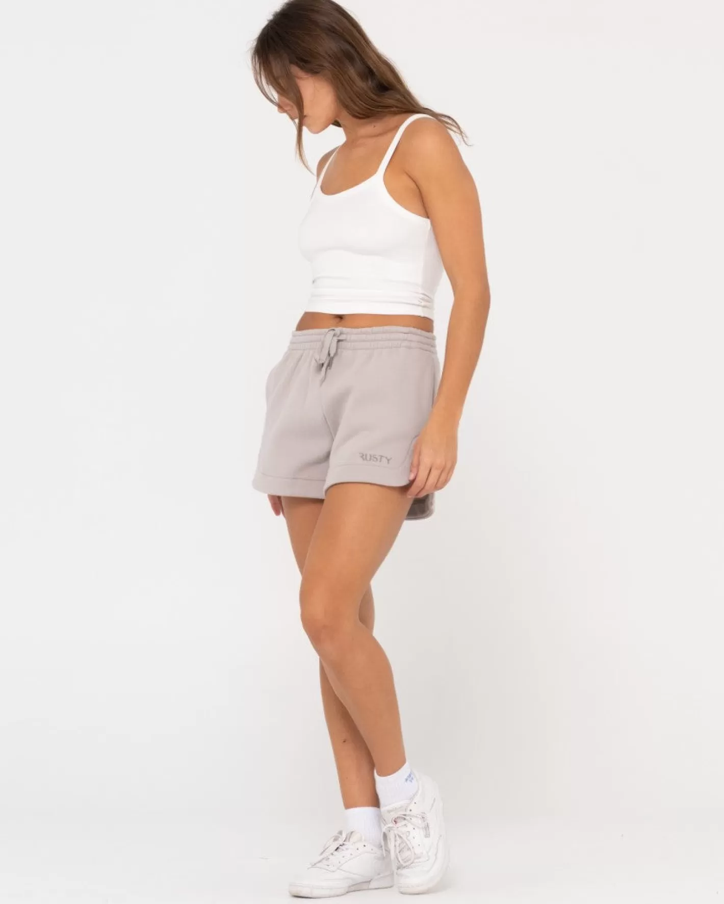 Mujer Rusty Pantalon Corto De Polar Con Firma