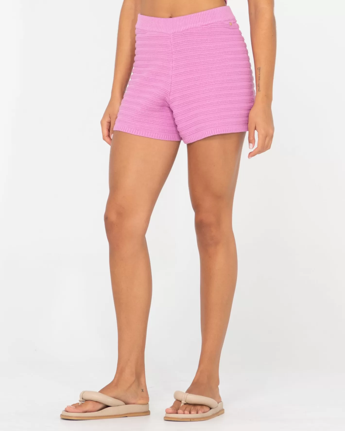 Mujer Rusty Pantalon Corto De Punto Elba De Talle Alto