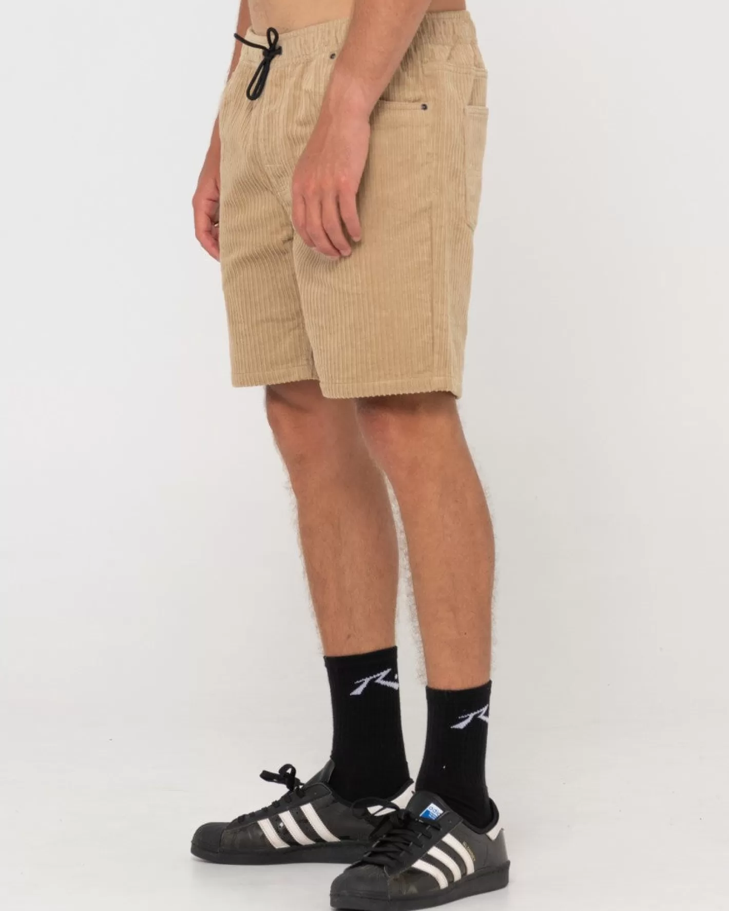 Hombre Rusty Pantalon Corto Elastico Alto Y Bajo Rifts