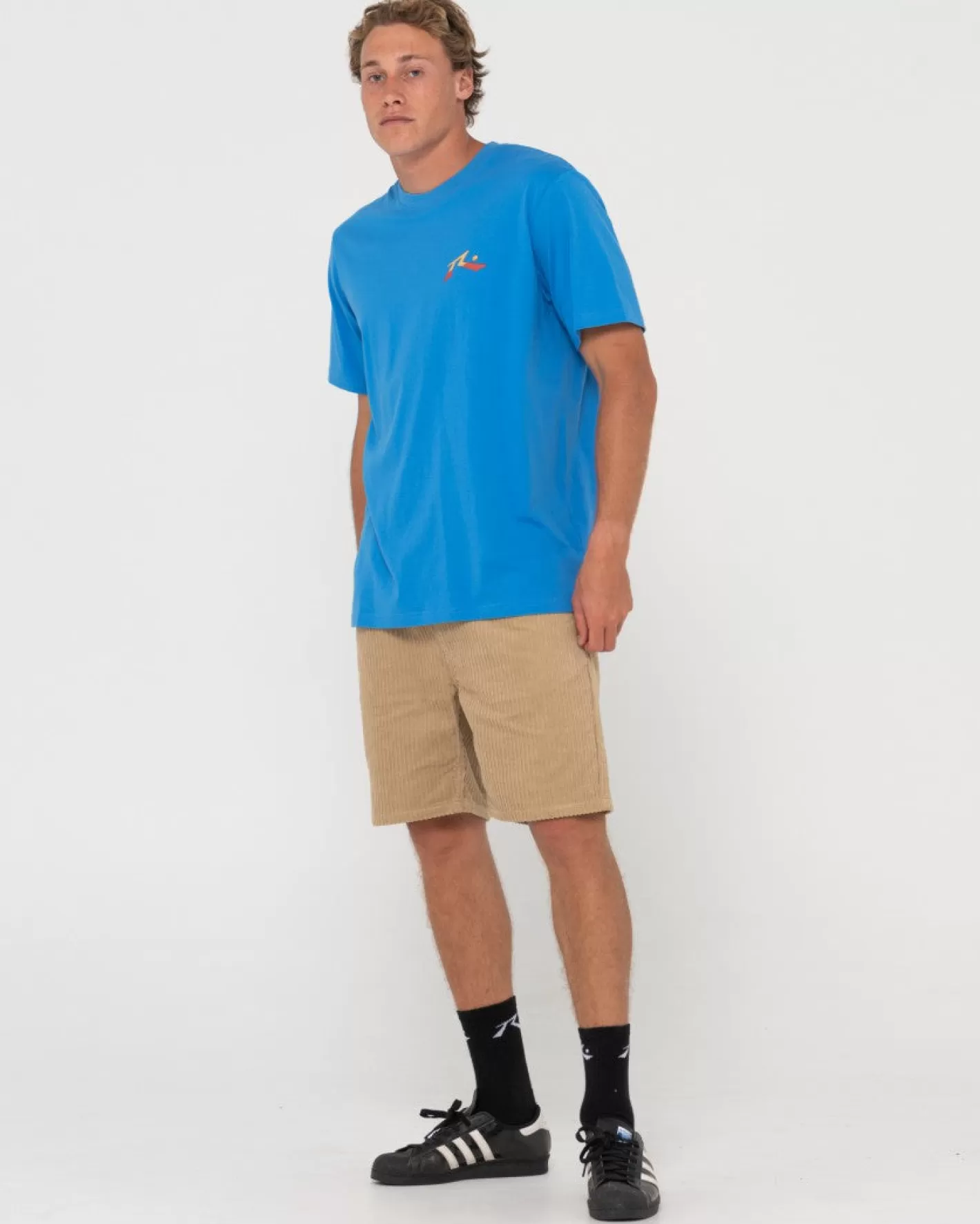 Hombre Rusty Pantalon Corto Elastico Alto Y Bajo Rifts
