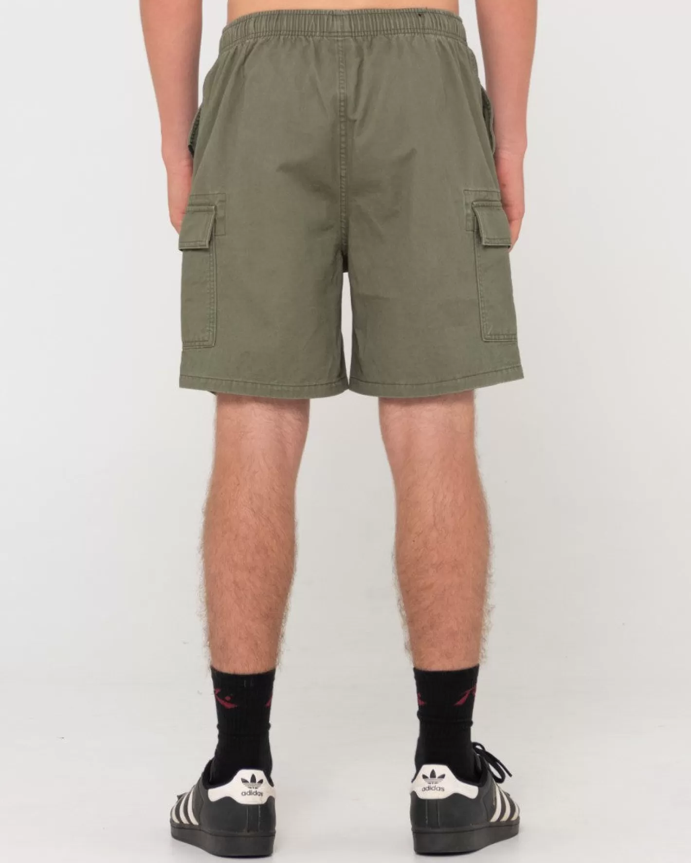 Hombre Rusty Pantalon Corto Elastico Camper Cargo