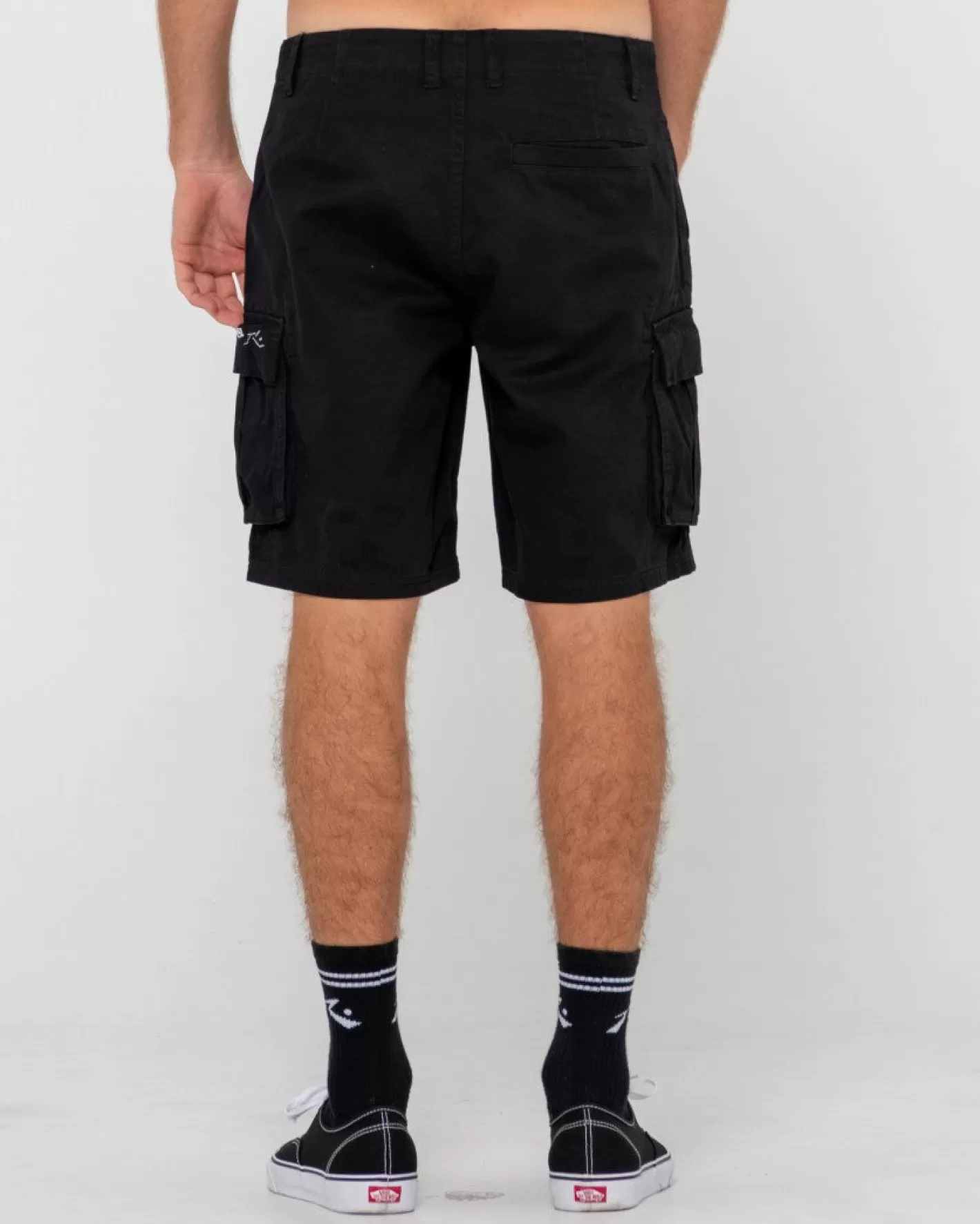 Hombre Rusty Pantalon Corto Tipo Cargo Con Lavado Vintage Safari