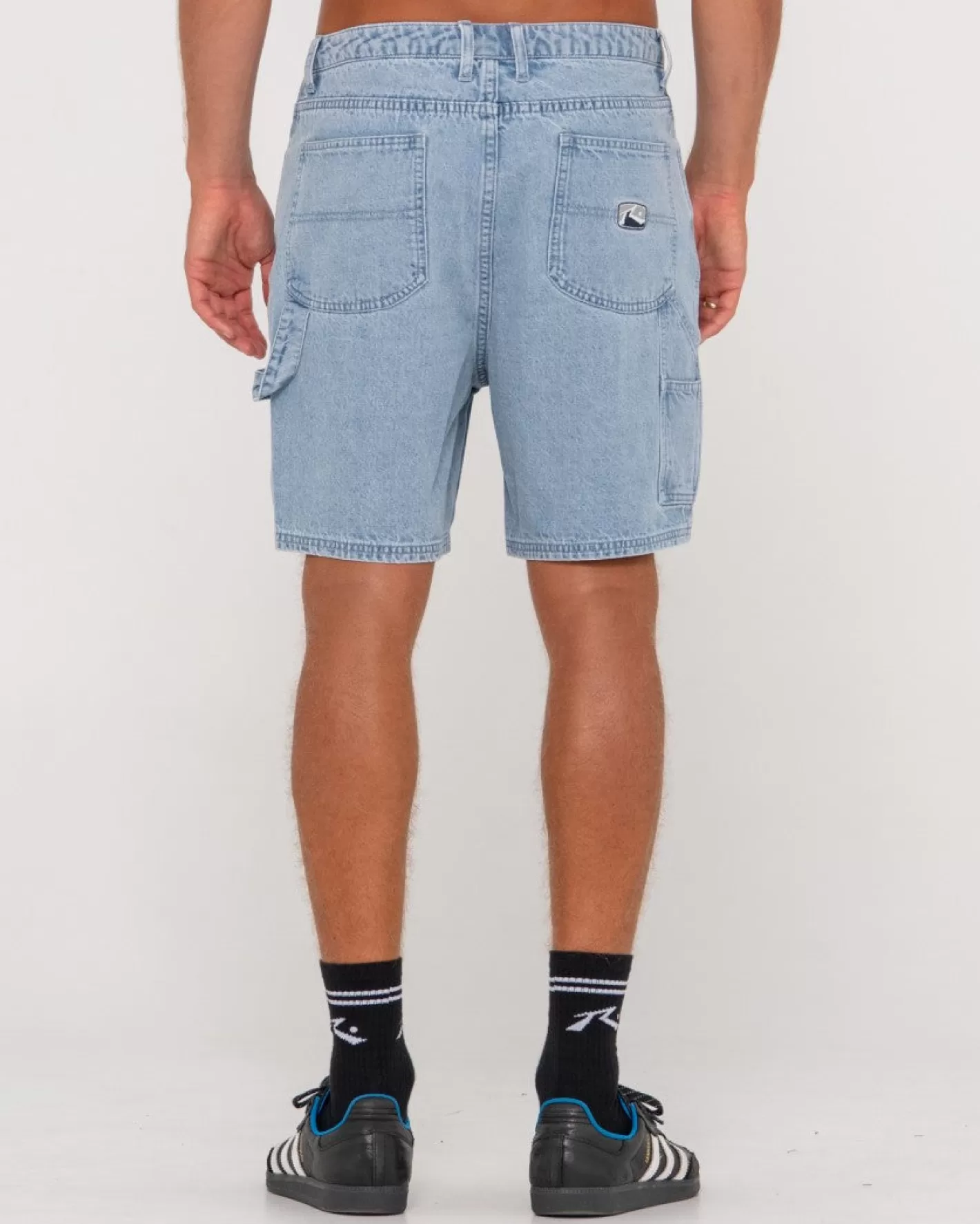 Hombre Rusty Pantalon Corto Tipo Walkshort De Mezclilla Estilo Peto