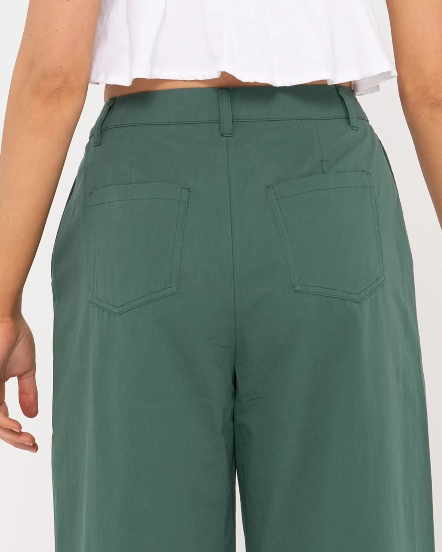 Mujer Rusty Pantalon De Corte Relajado Y Talle Alto Popsicle