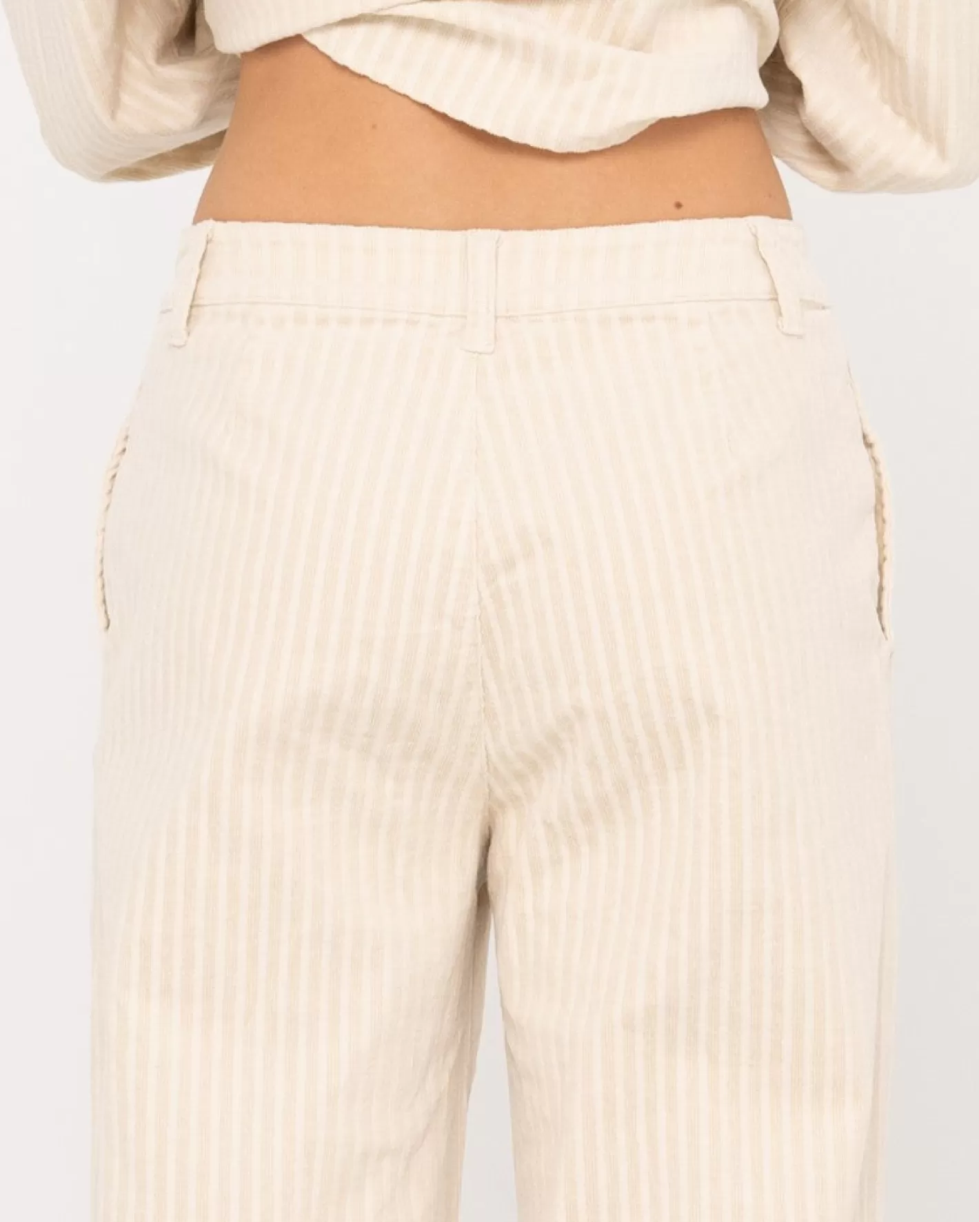 Mujer Rusty Pantalon De Pana Con Pernera Ancha Y Talle Alto Amanda