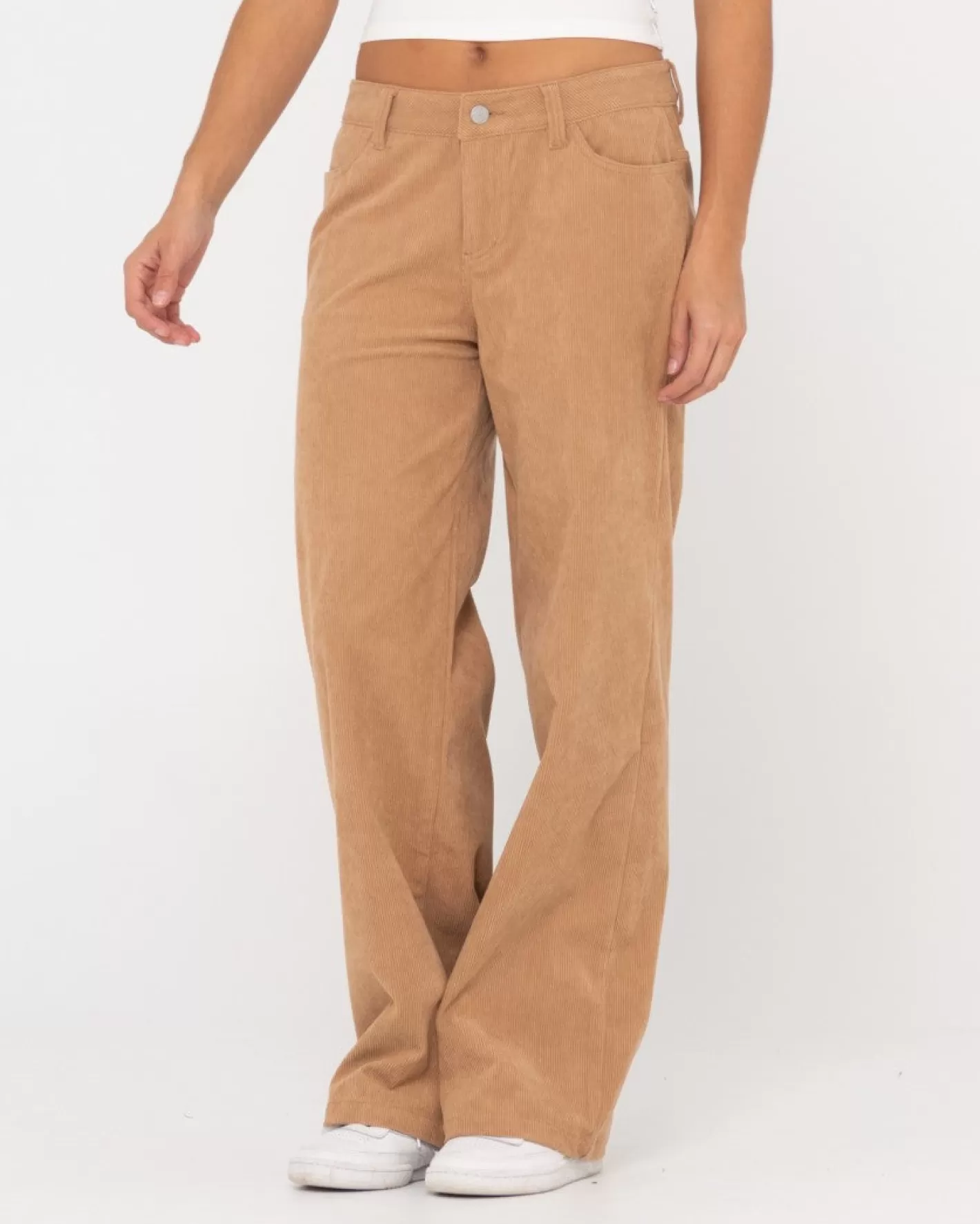 Mujer Rusty Pantalon De Pana Con Pernera Ancha Y Tiro Bajo The Secret