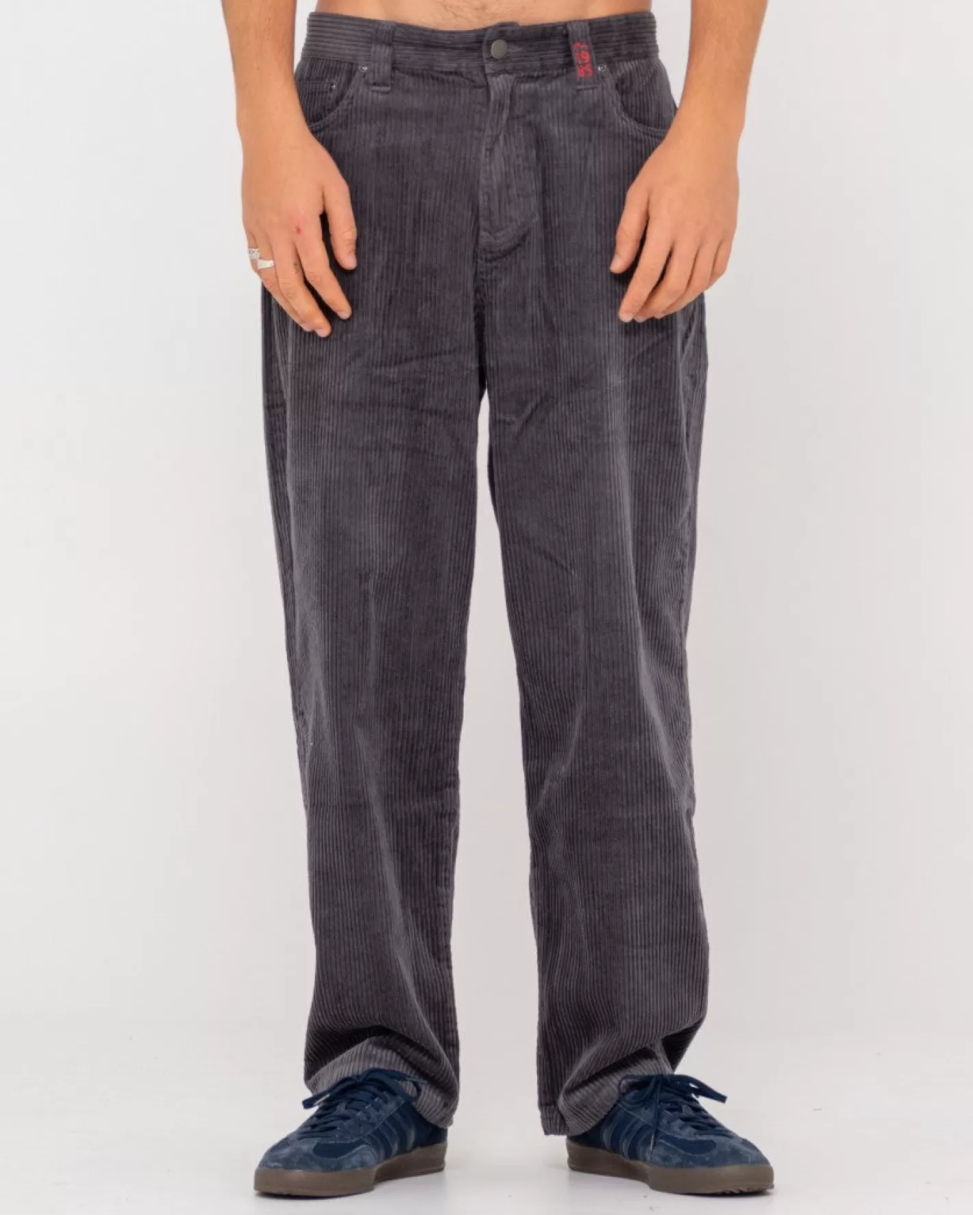 Hombre Rusty Pantalon De Pana De Corte Holgado Y 5 Bolsillos Gruesos De Rifts