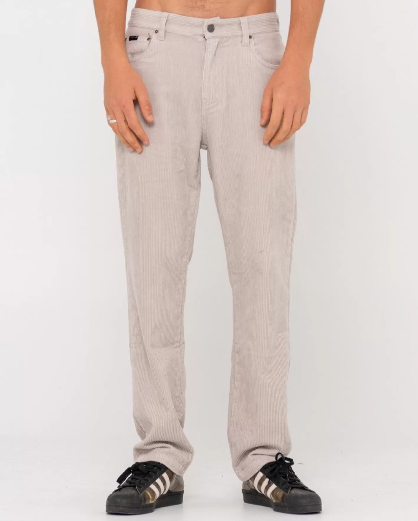 Hombre Rusty Pantalon De Pana De Corte Recto Con 5 Bolsillos Rifts