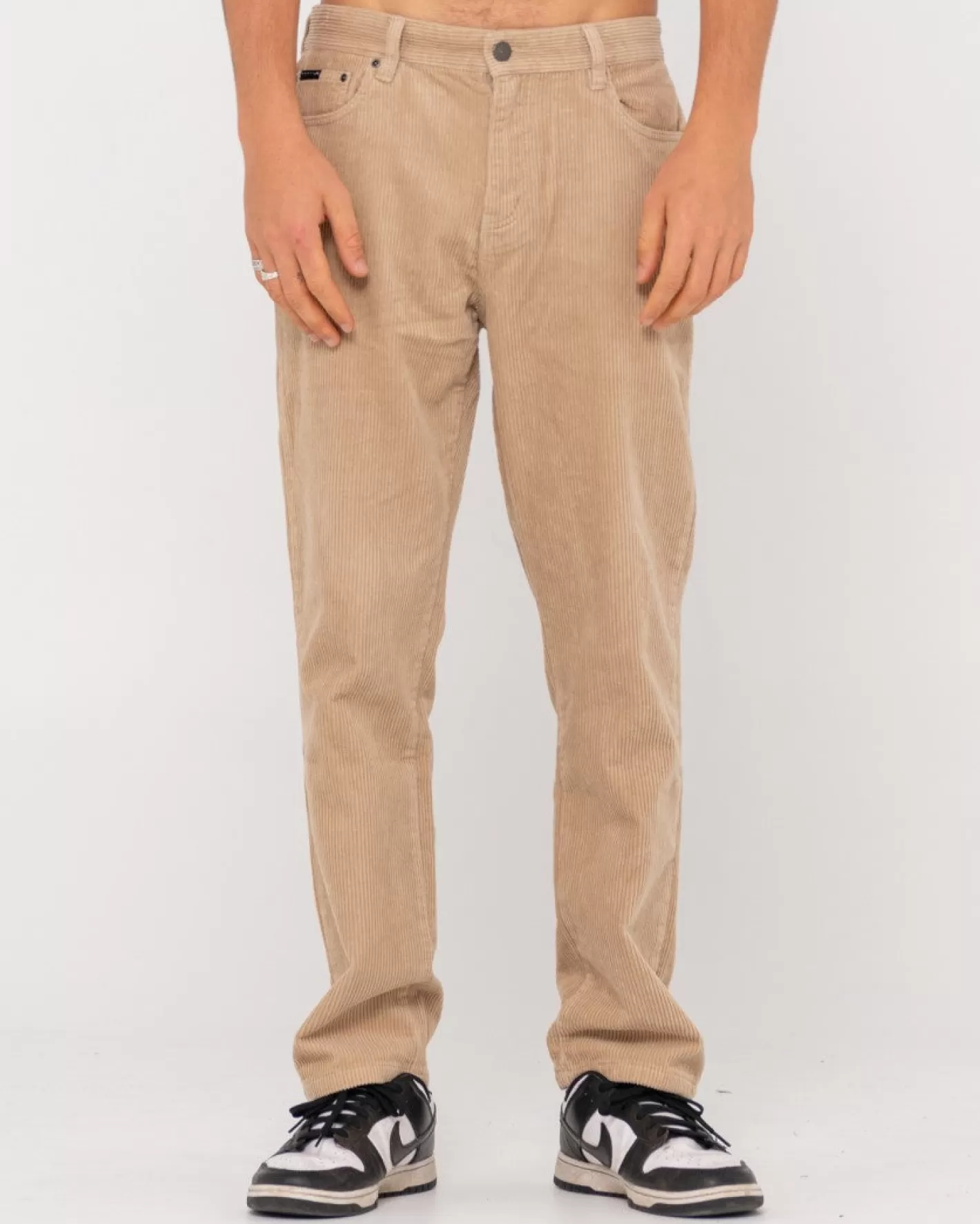 Hombre Rusty Pantalon De Pana De Corte Recto Con 5 Bolsillos Rifts