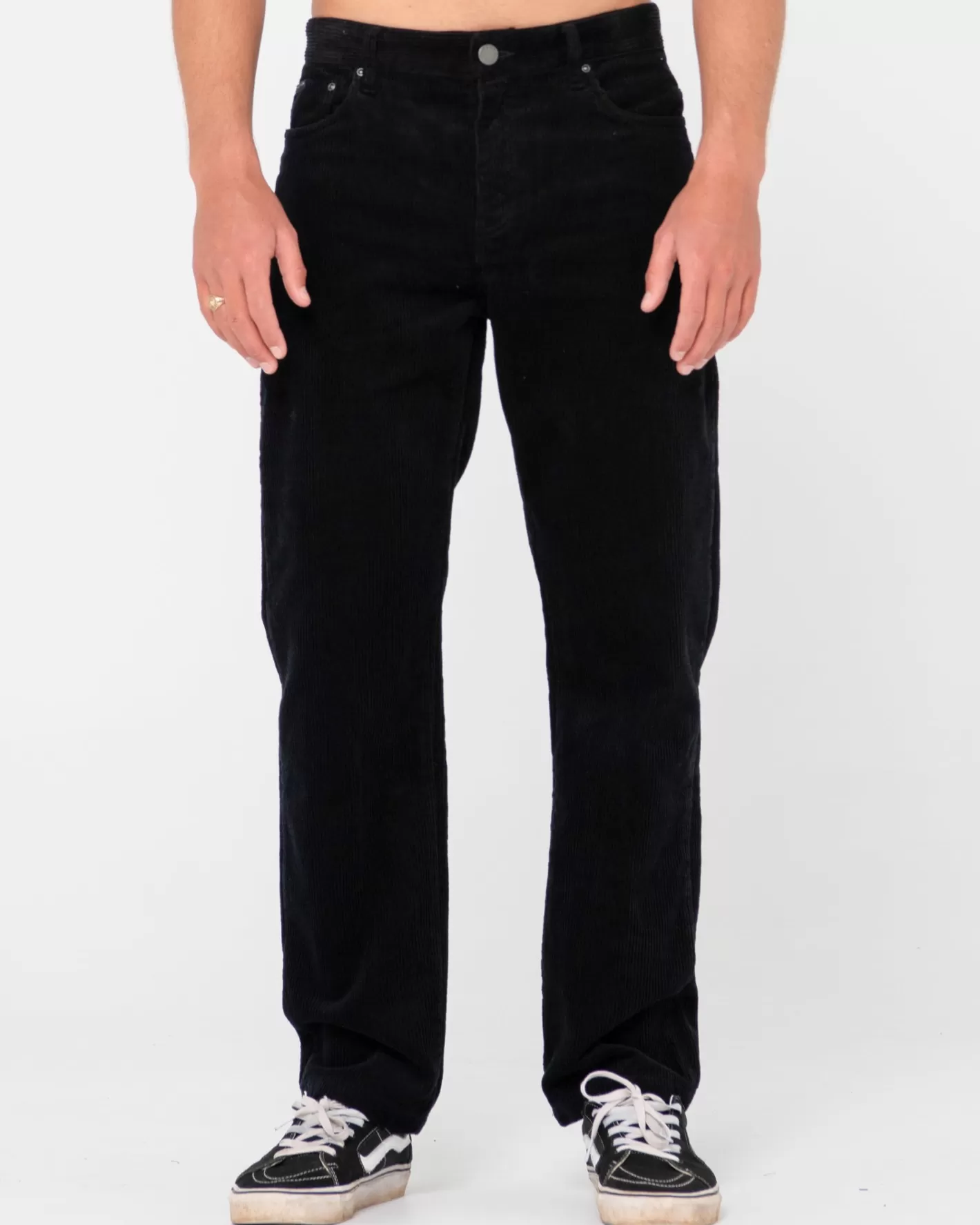Hombre Rusty Pantalon De Pana De Corte Recto Con 5 Bolsillos Rifts