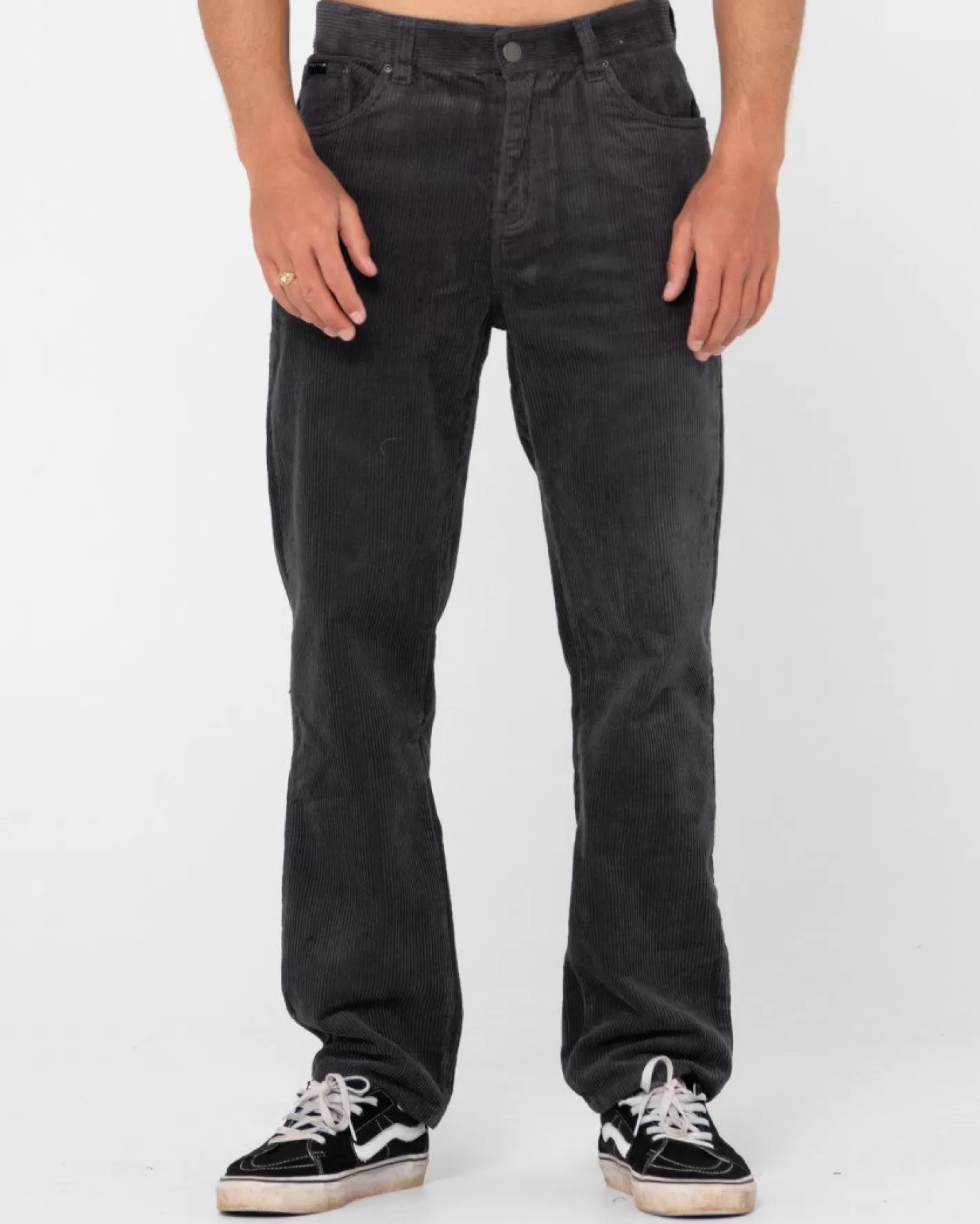 Hombre Rusty Pantalon De Pana De Corte Recto Con 5 Bolsillos Rifts