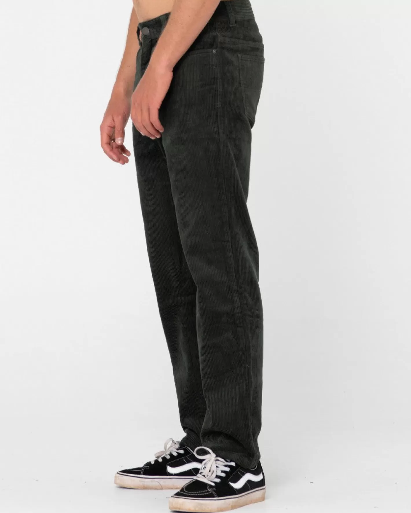 Hombre Rusty Pantalon De Pana De Corte Recto Con 5 Bolsillos Rifts