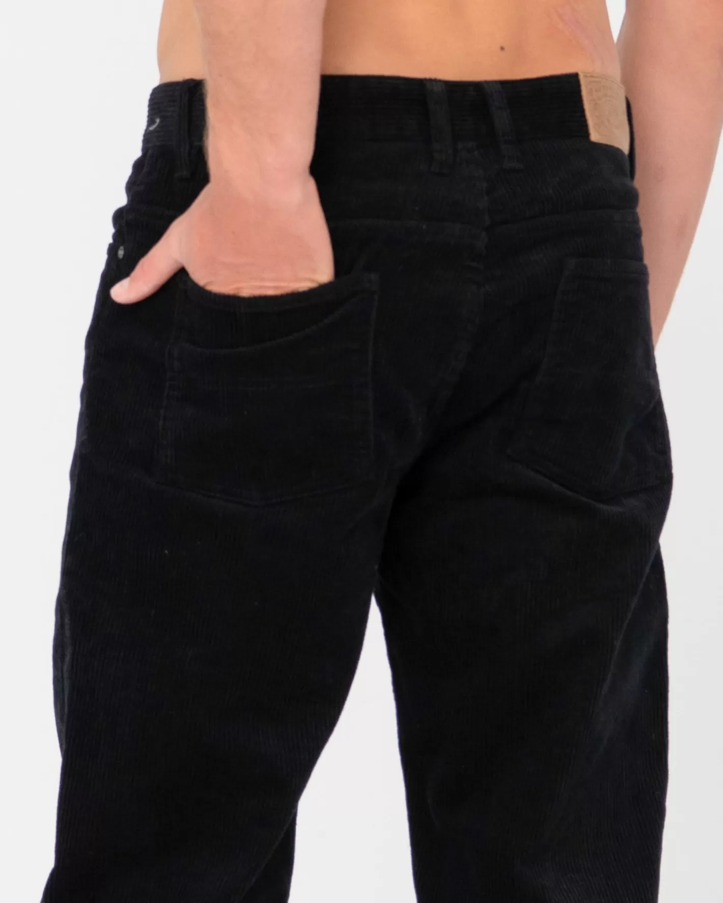 Hombre Rusty Pantalon De Pana De Corte Recto Con 5 Bolsillos Rifts