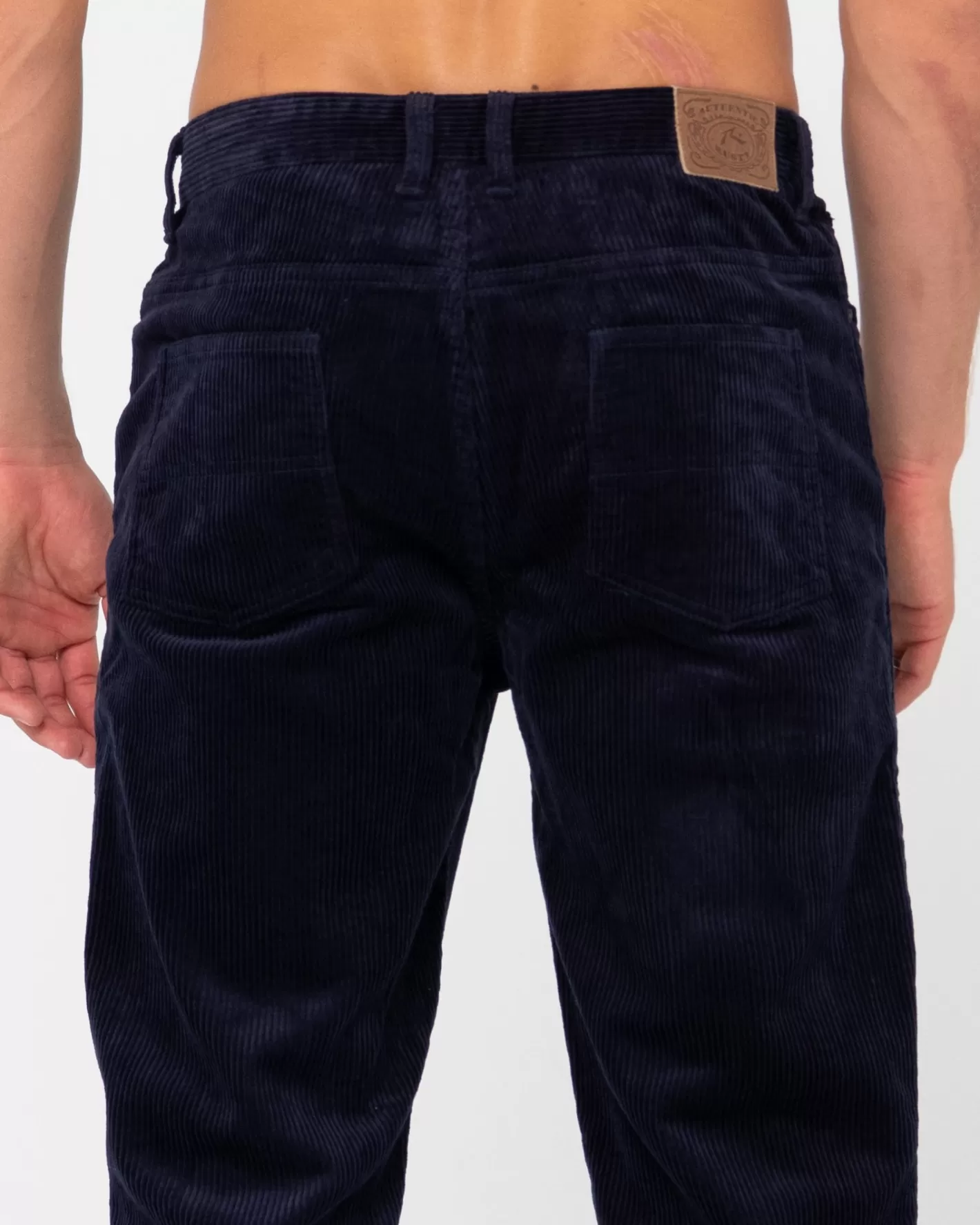 Hombre Rusty Pantalon De Pana De Corte Recto Con 5 Bolsillos Rifts