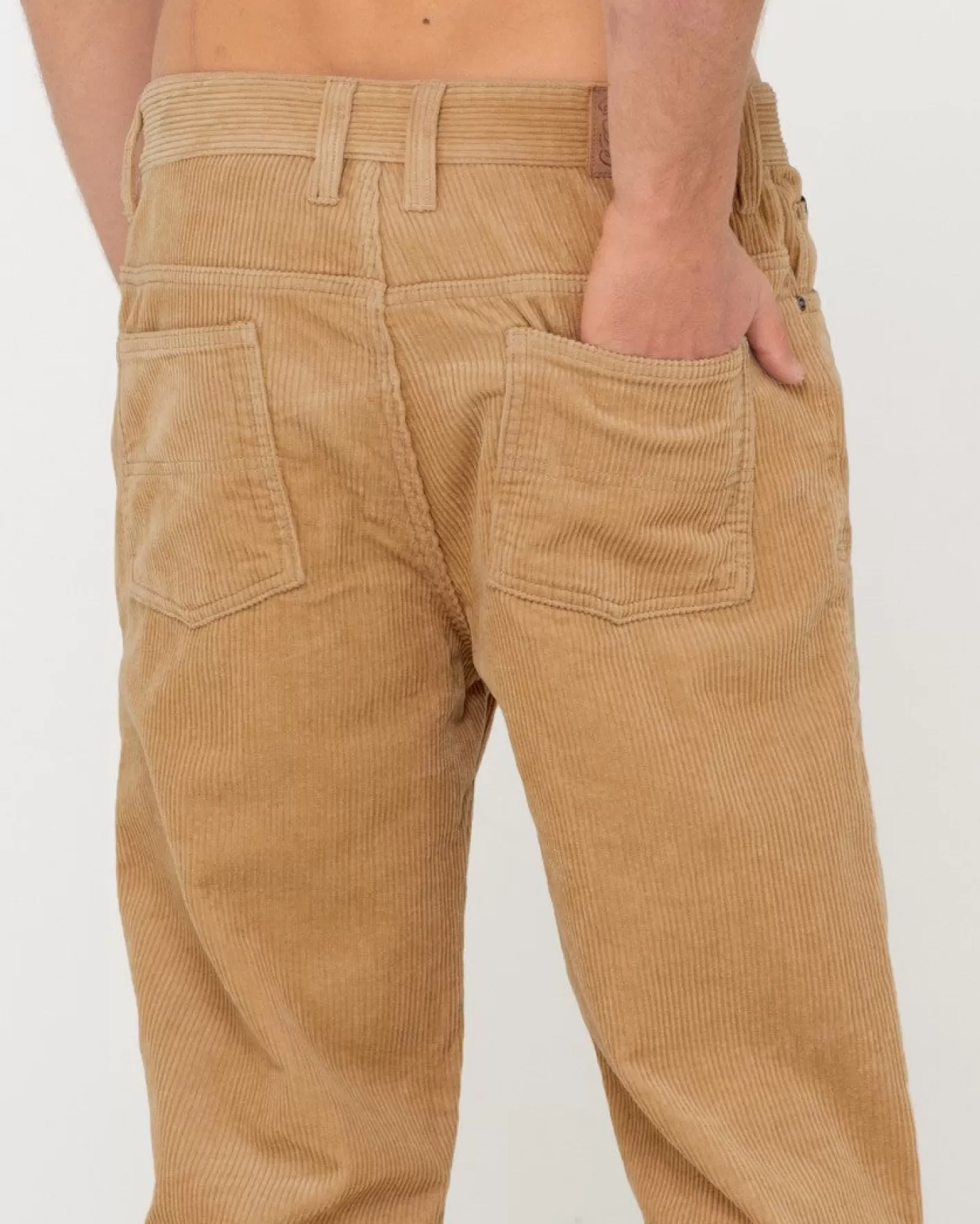 Hombre Rusty Pantalon De Pana De Corte Recto Con 5 Bolsillos Rifts
