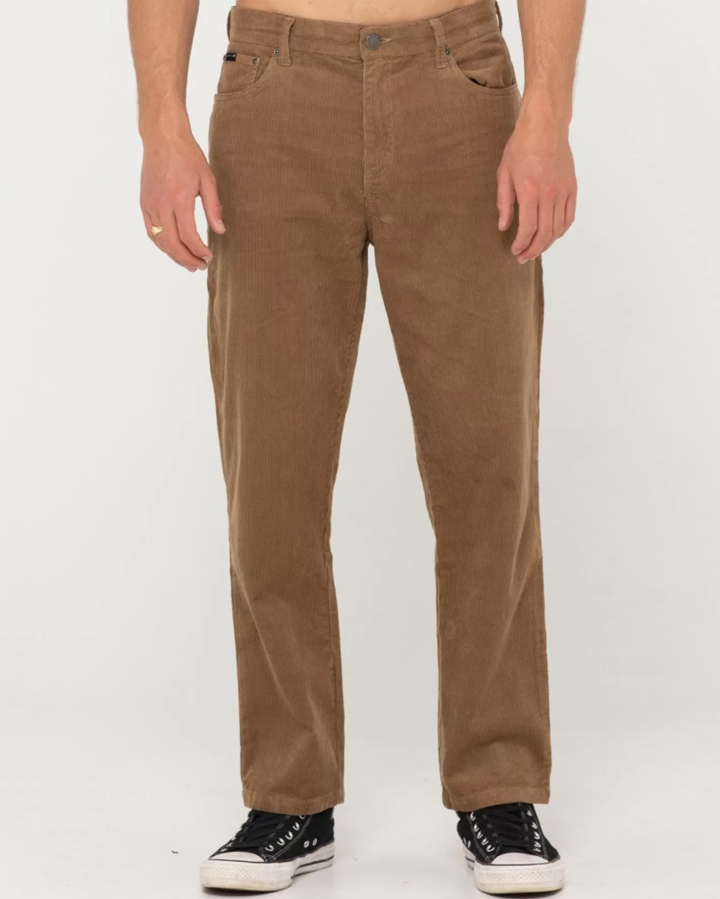 Hombre Rusty Pantalon De Pana De Corte Recto Con 5 Bolsillos Rifts 14 Wale