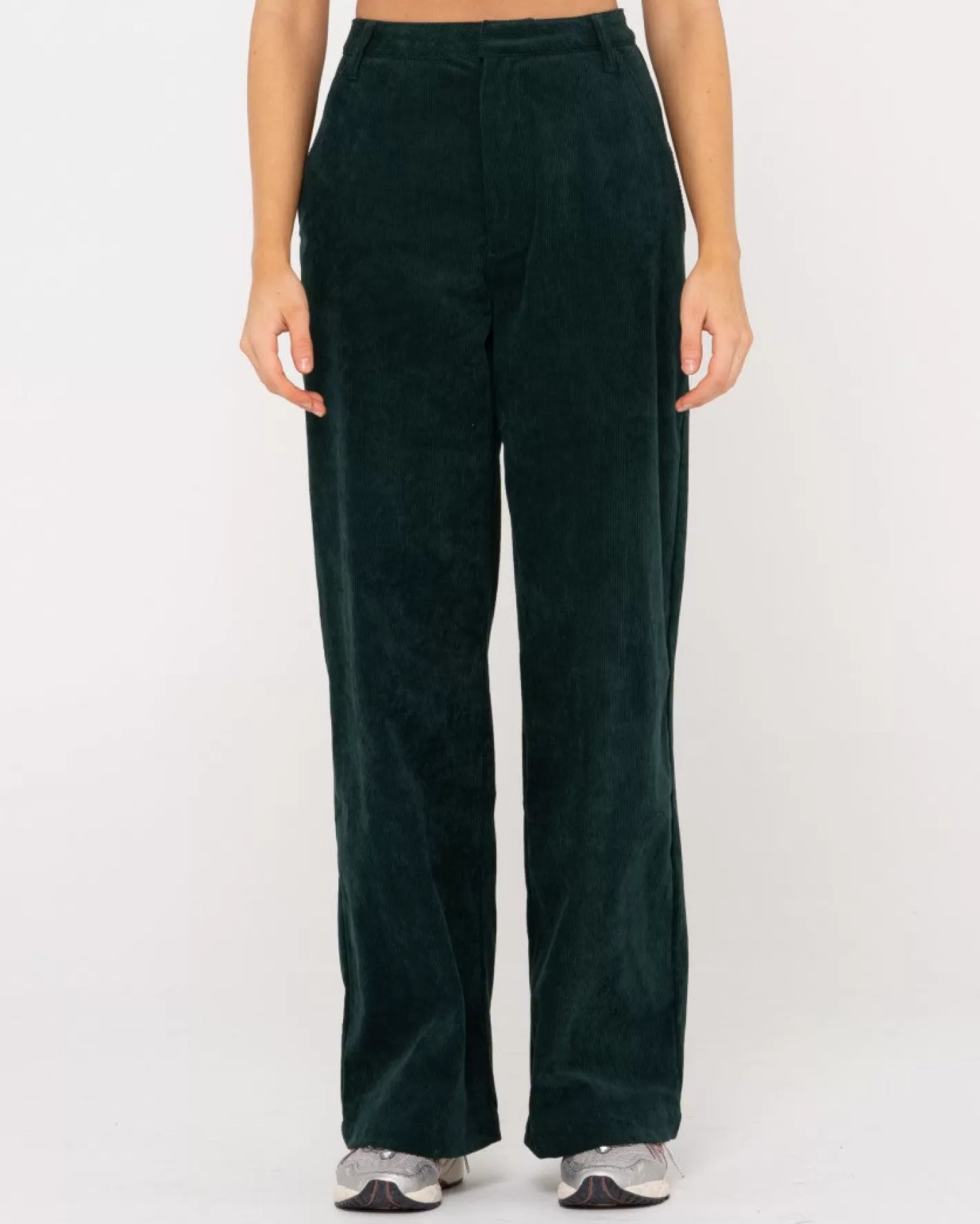 Mujer Rusty Pantalon De Pana De Talle Alto Gables
