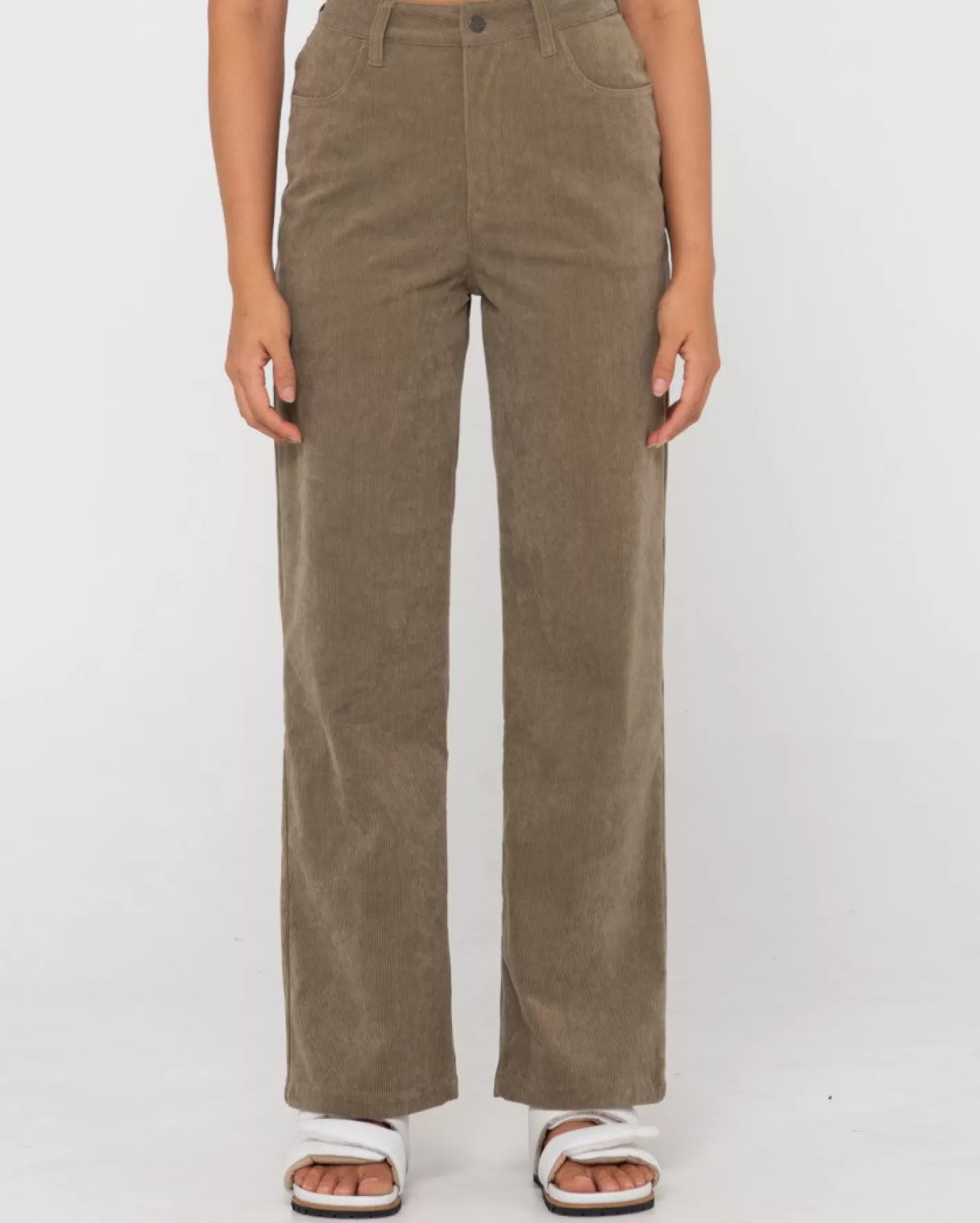 Mujer Rusty Pantalon De Pana De Talle Alto The Secret