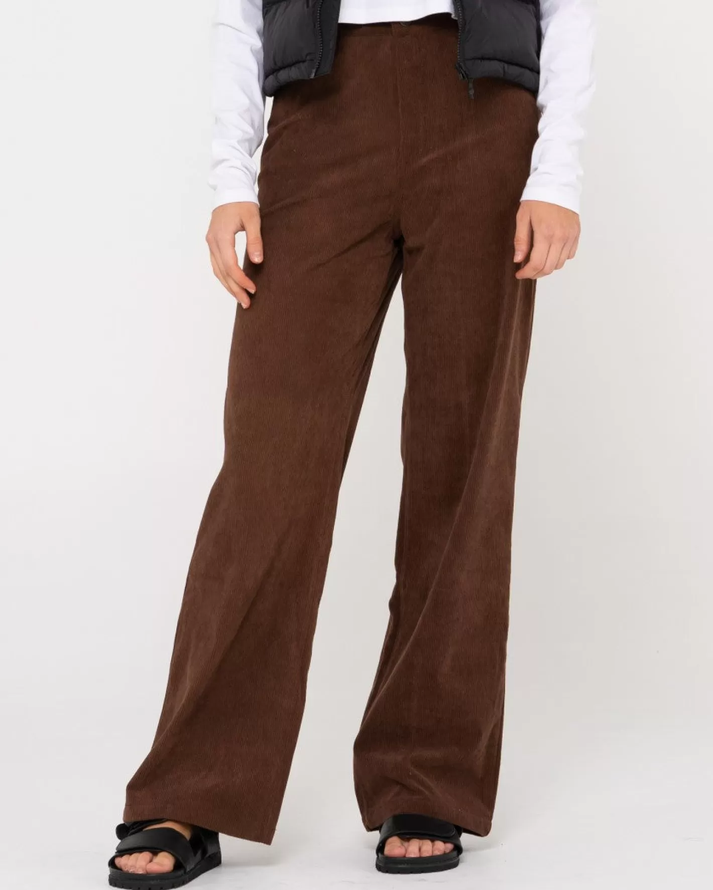 Mujer Rusty Pantalon De Pana De Talle Alto The Secret