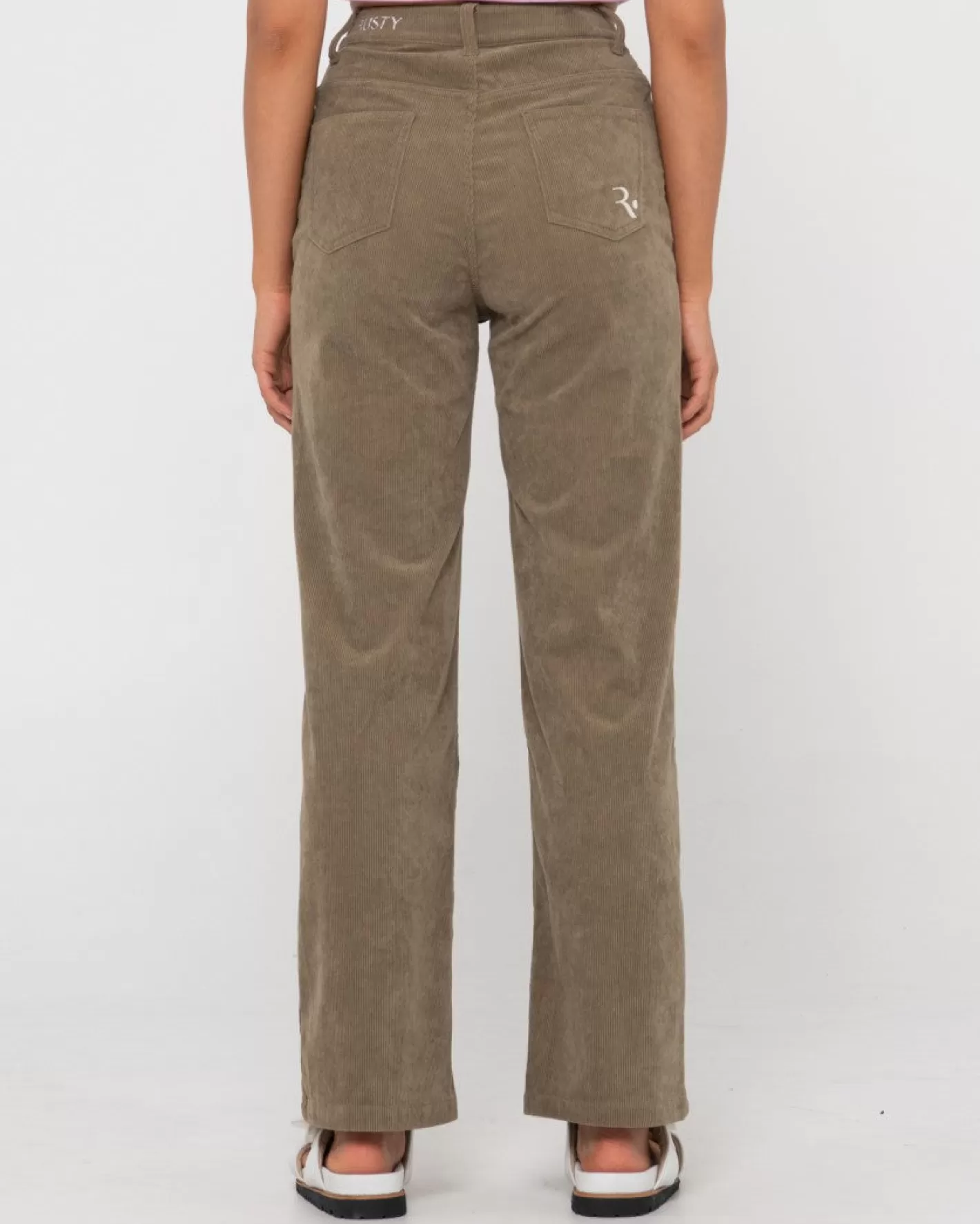 Mujer Rusty Pantalon De Pana De Talle Alto The Secret