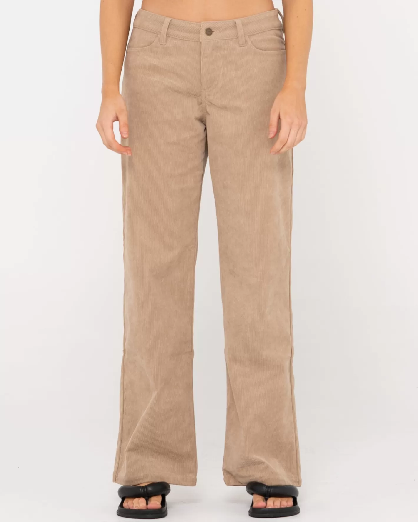 Mujer Rusty Pantalon De Pana De Tiro Bajo The Secret