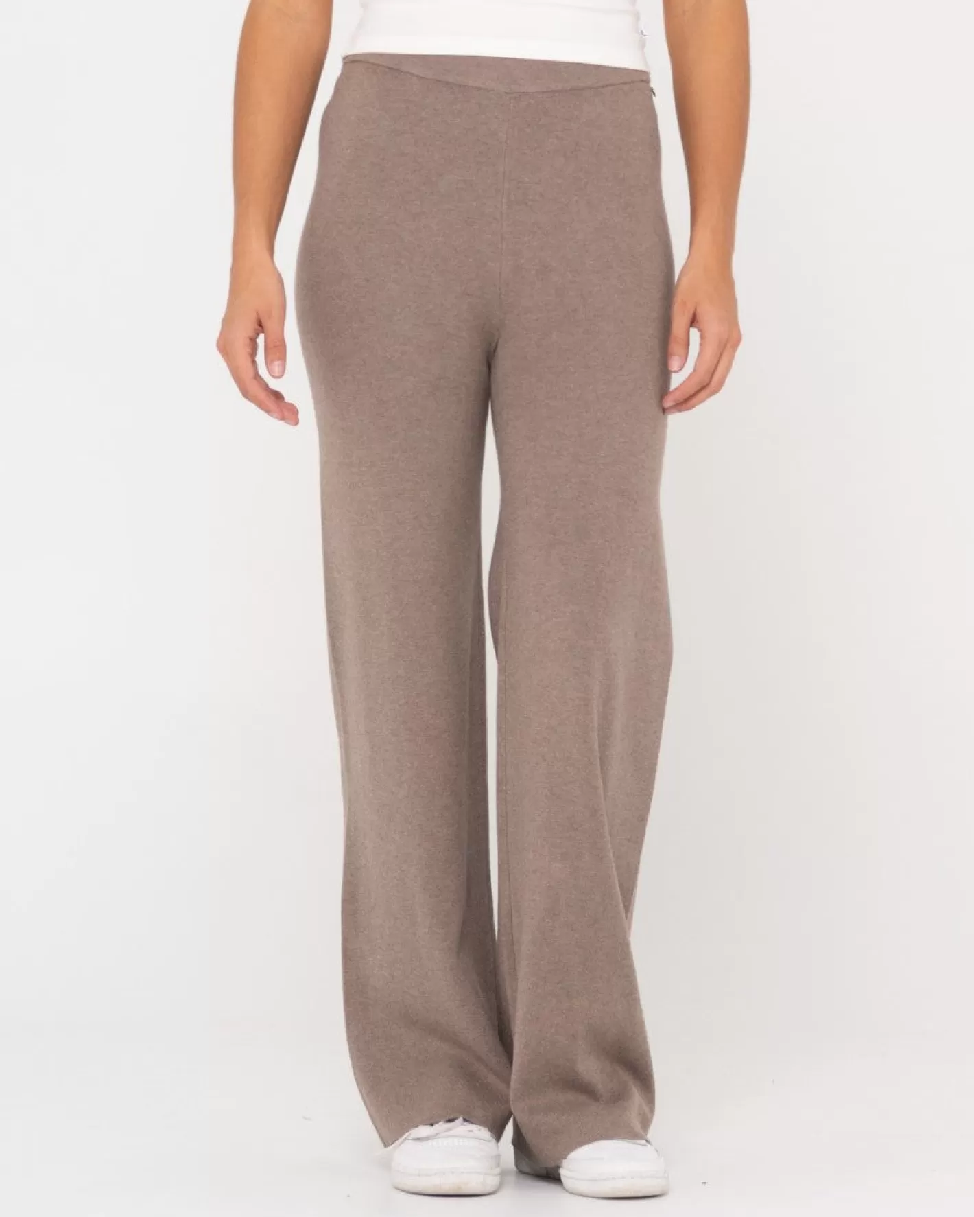 Mujer Rusty Pantalon De Punto Con Pernera Ancha Y Talle Alto Amelia