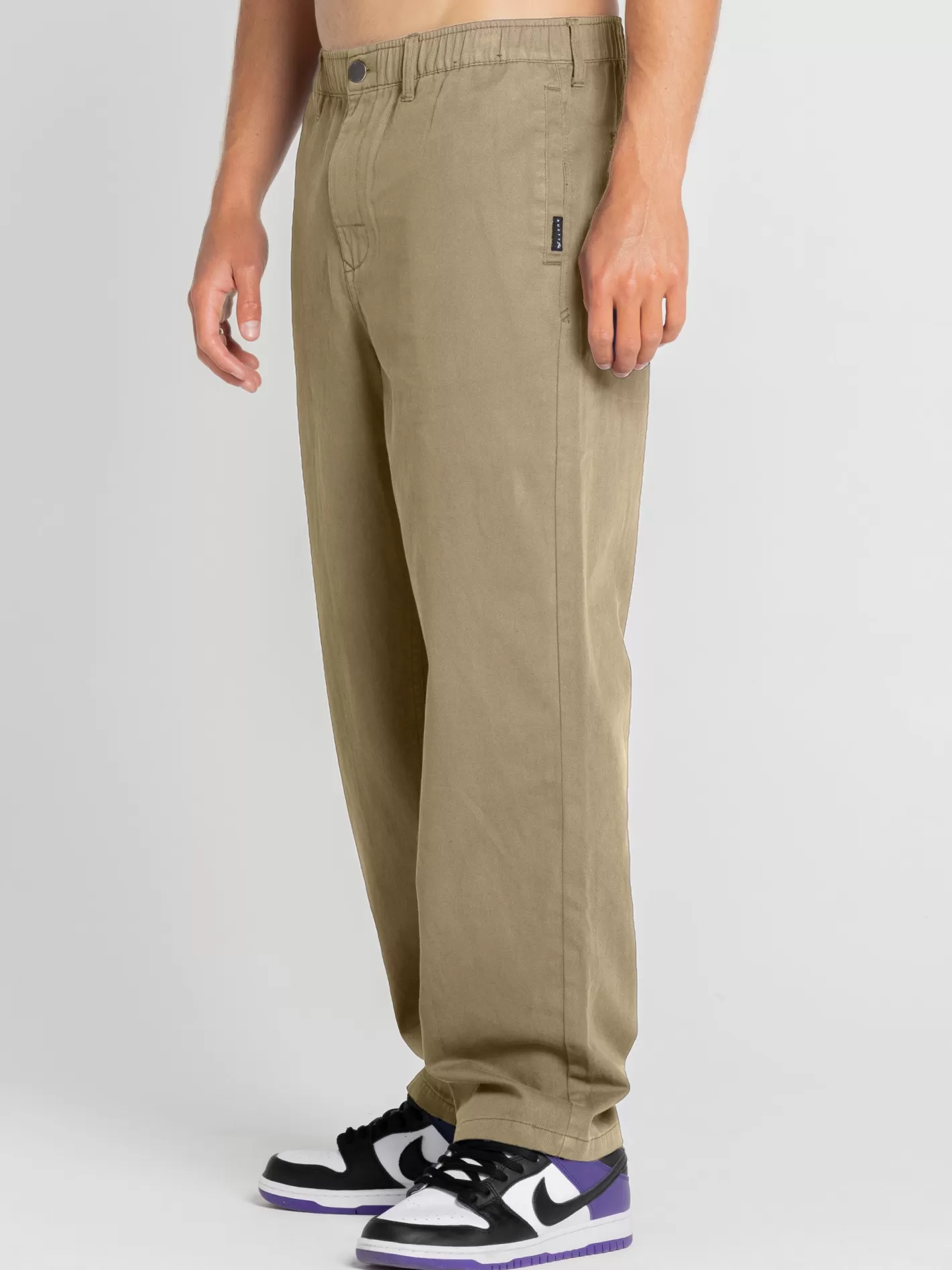 Hombre Rusty Pantalon Elastico De Corte Holgado Para Nino Grande